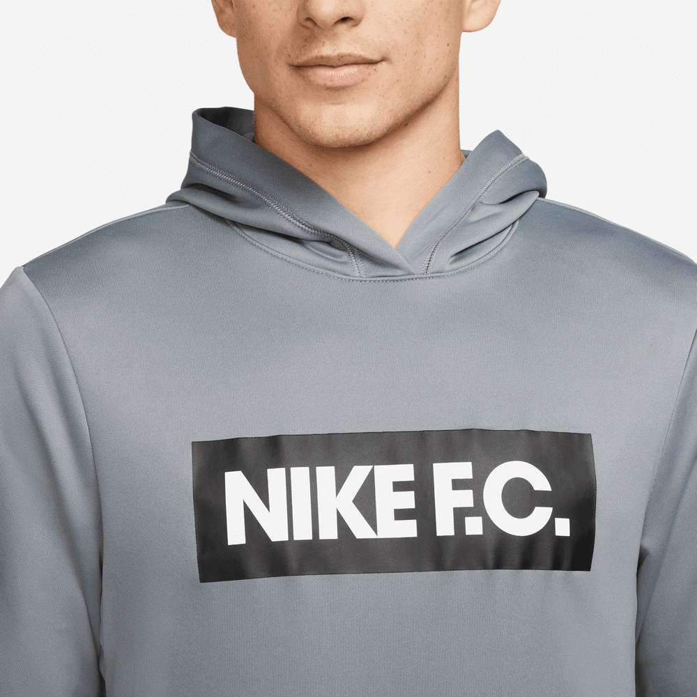 Nike F.C. Football Hoodie - Grey (Detail 1)