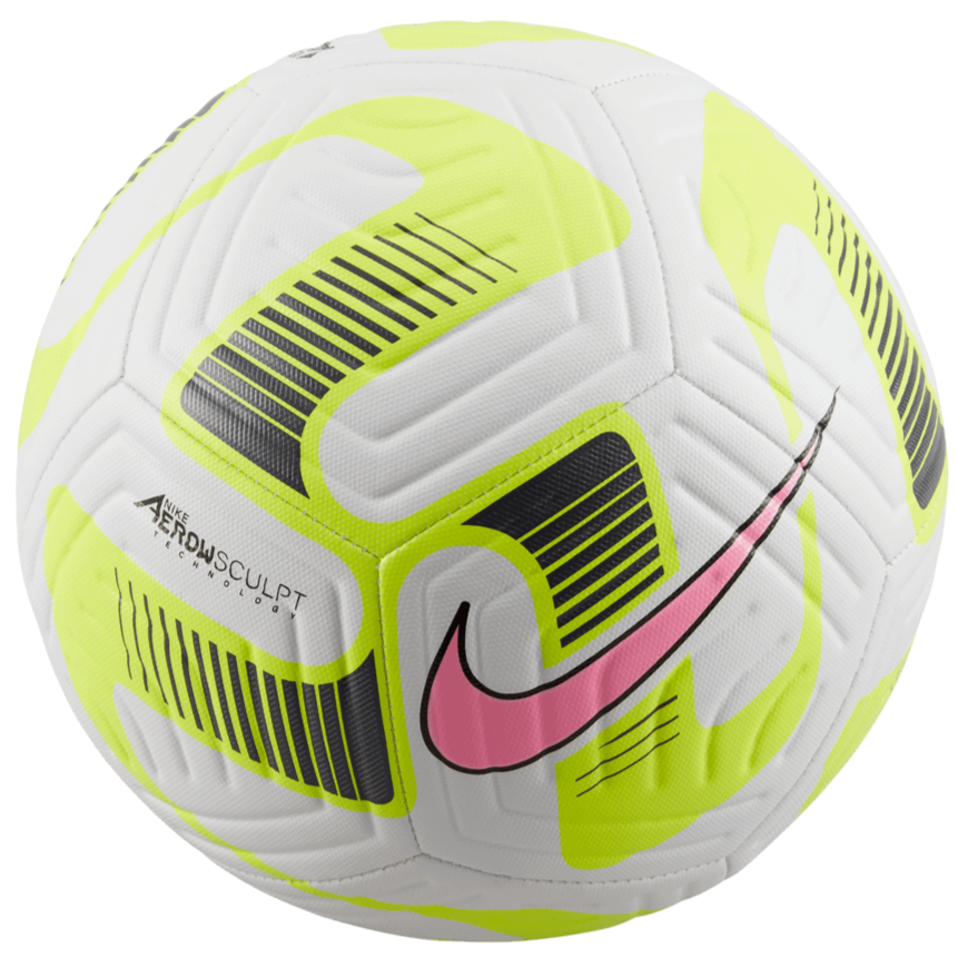Nike FA22 Academy Training Ball - White - Volt - Pink (Back)