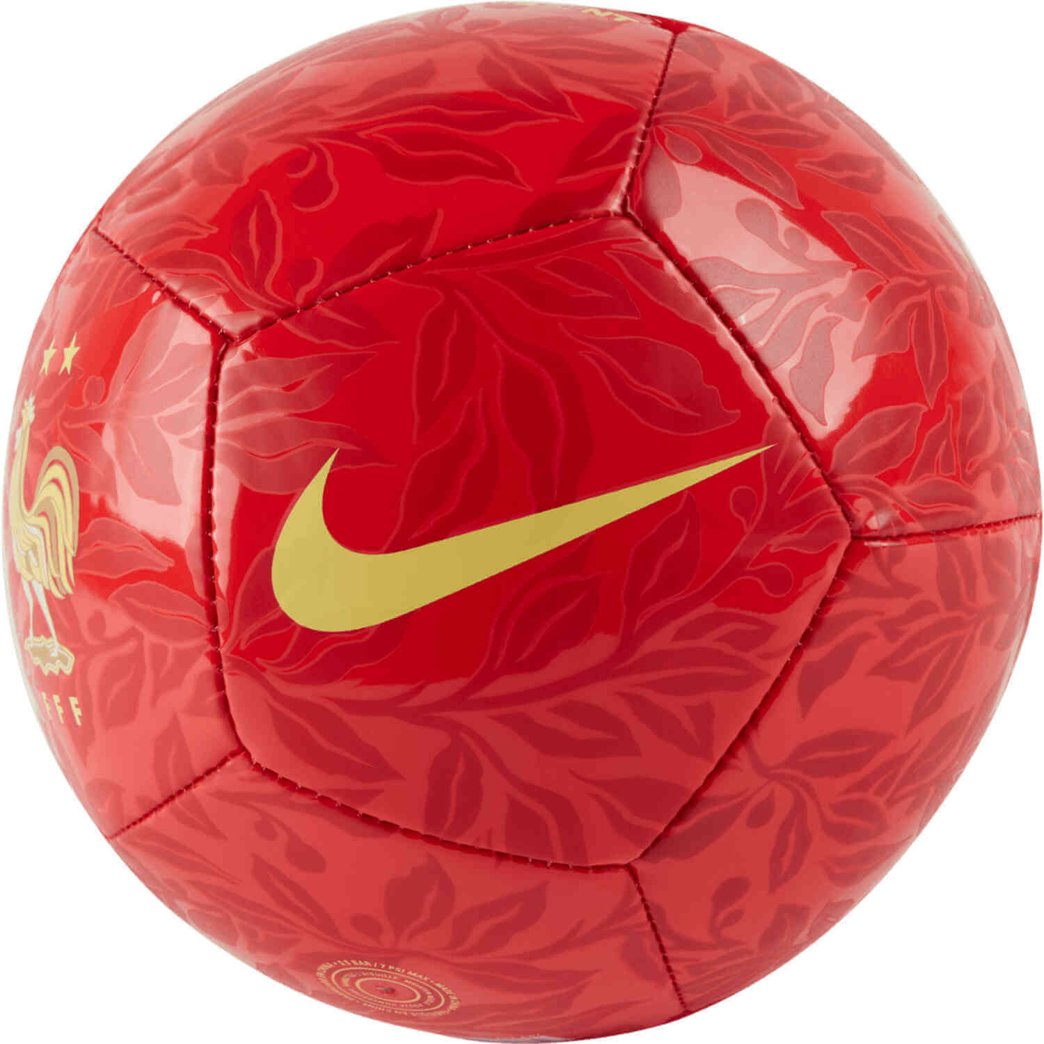 Nike FA22 France Skills Mini Ball - Red-Gold (Front)