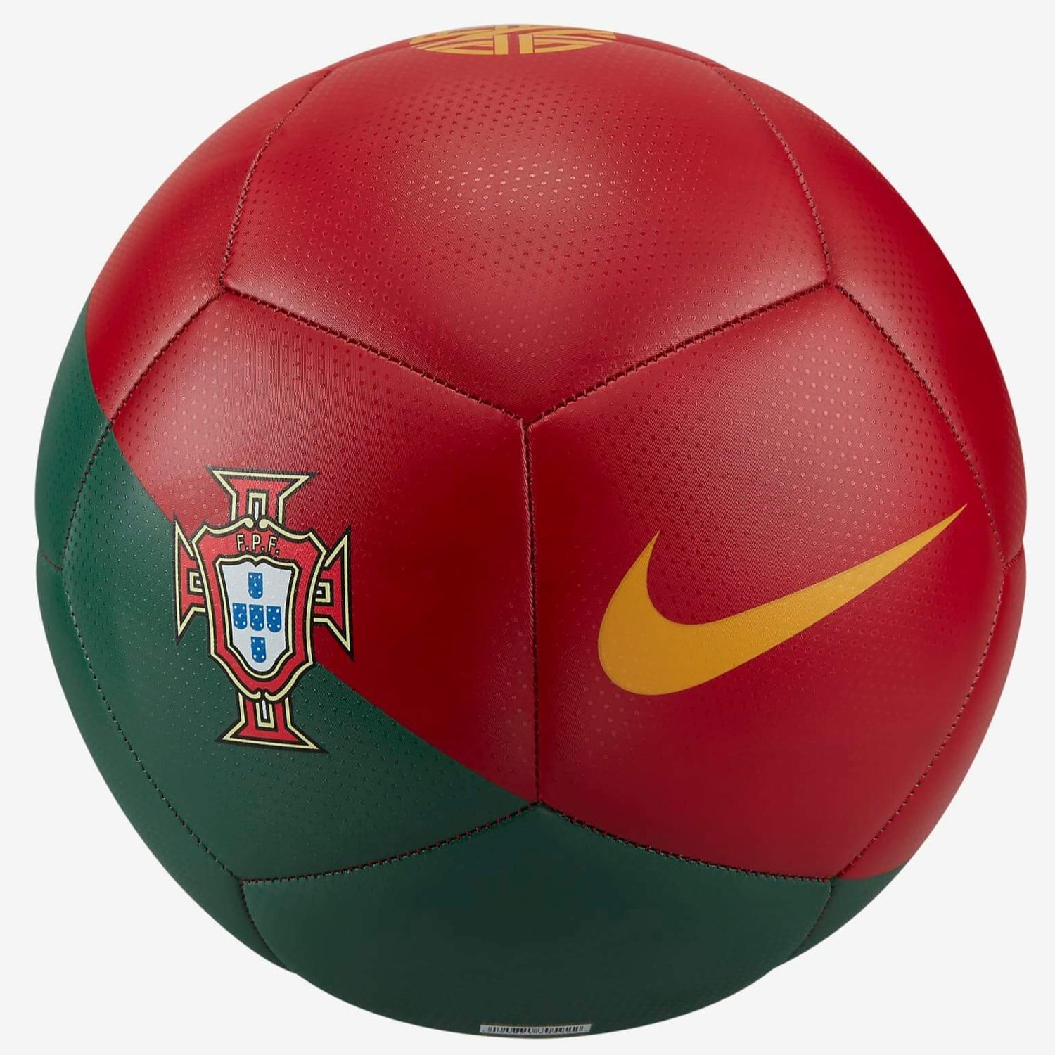 Nike FA22 Portugal Pitch Training Ball - Green-Red (Front)