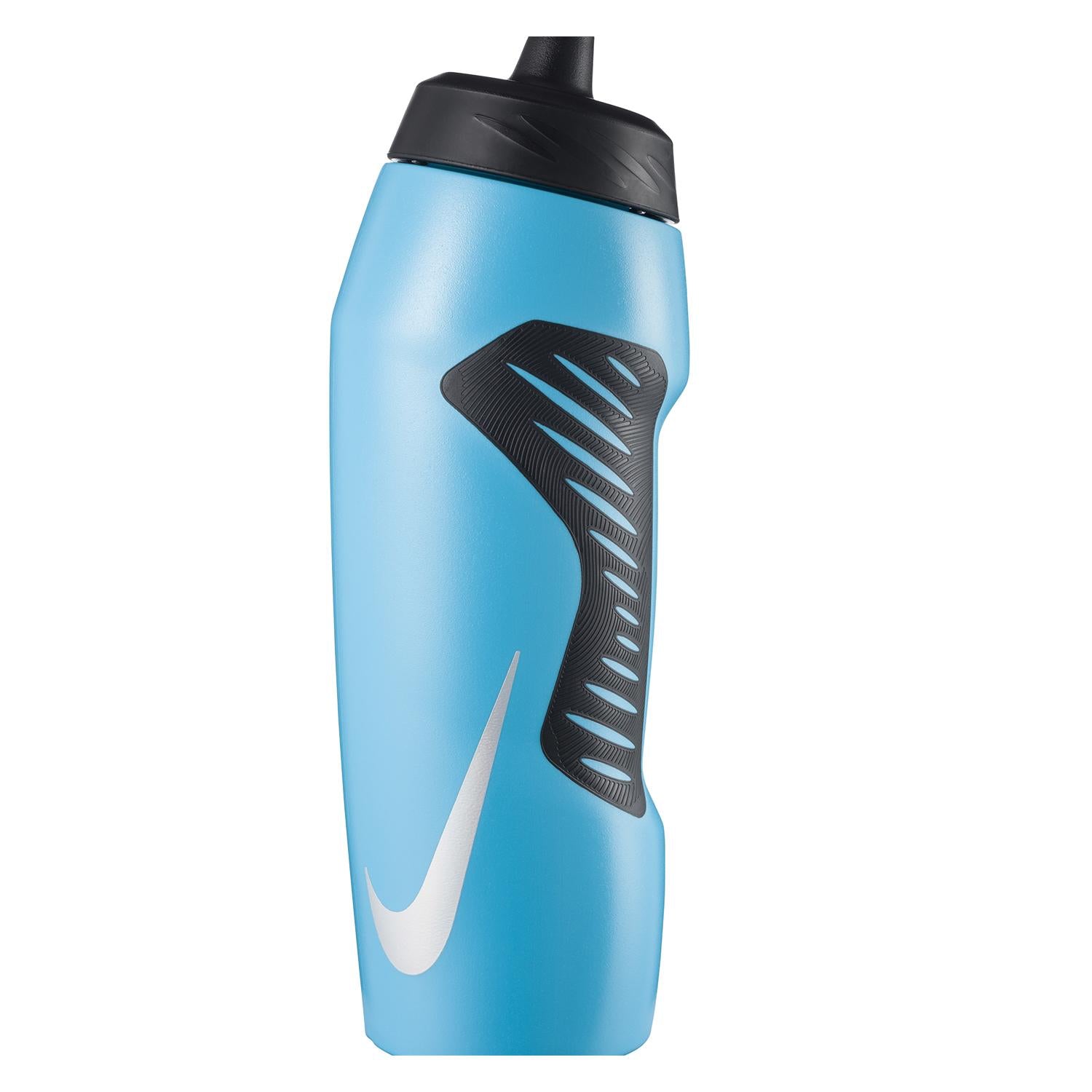 Nike Hyperfuel Squeeze Bottle 32 Oz  Blue Fury-Black (Front)