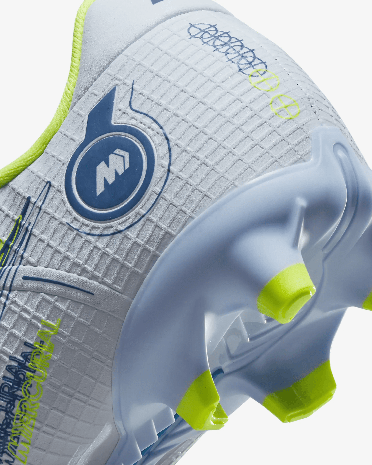 Nike JR Mercurial Vapor 14 Academy FG-MG - Grey-Blue (Detail 3)