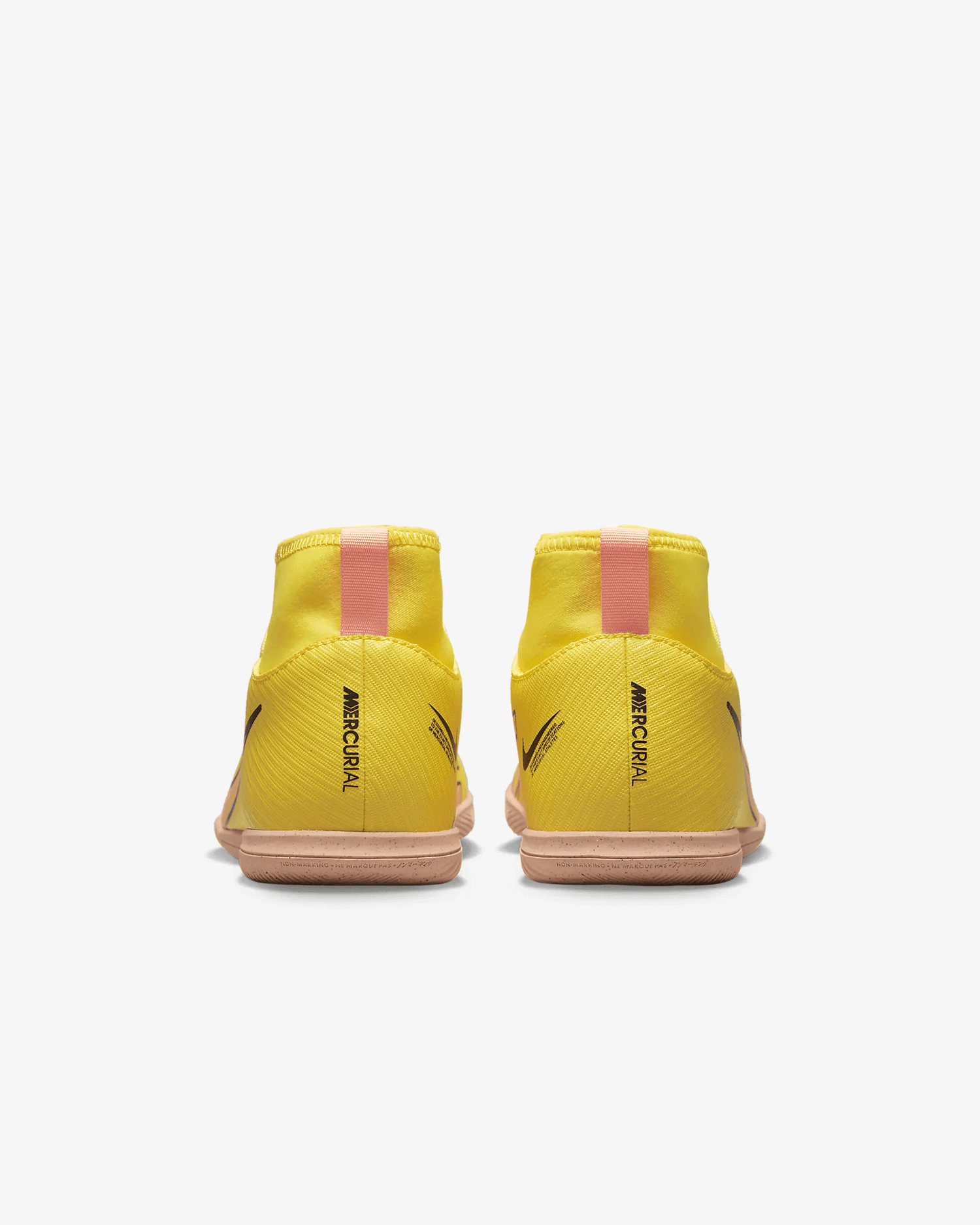 Nike JR Superfly 9 Club Indoor Yellow-Sunset Glow (Pair - Back)