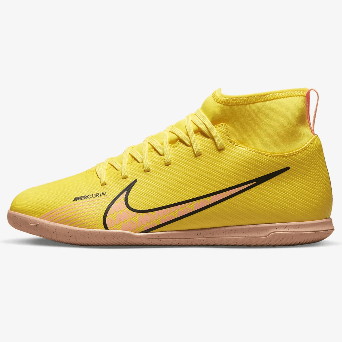 Nike JR Superfly 9 Club Indoor Yellow-Sunset Glow