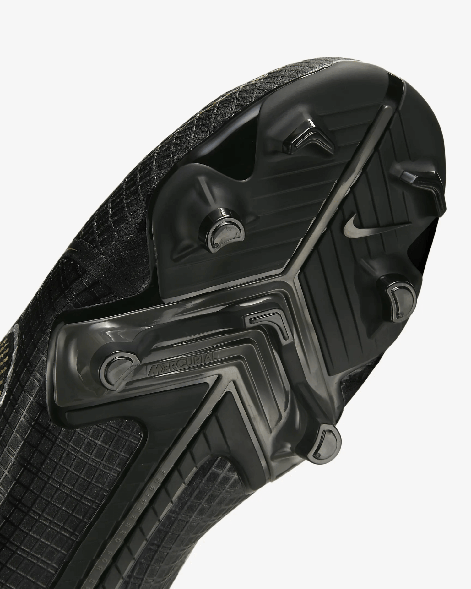 Nike JR Vapor 14 Academy FG-MG - Black-Gold-Silver (Detail 1)