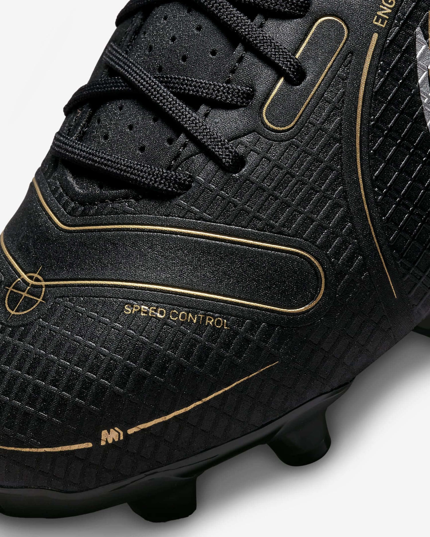 Nike JR Vapor 14 Academy FG-MG - Black-Gold-Silver (Detail 2)