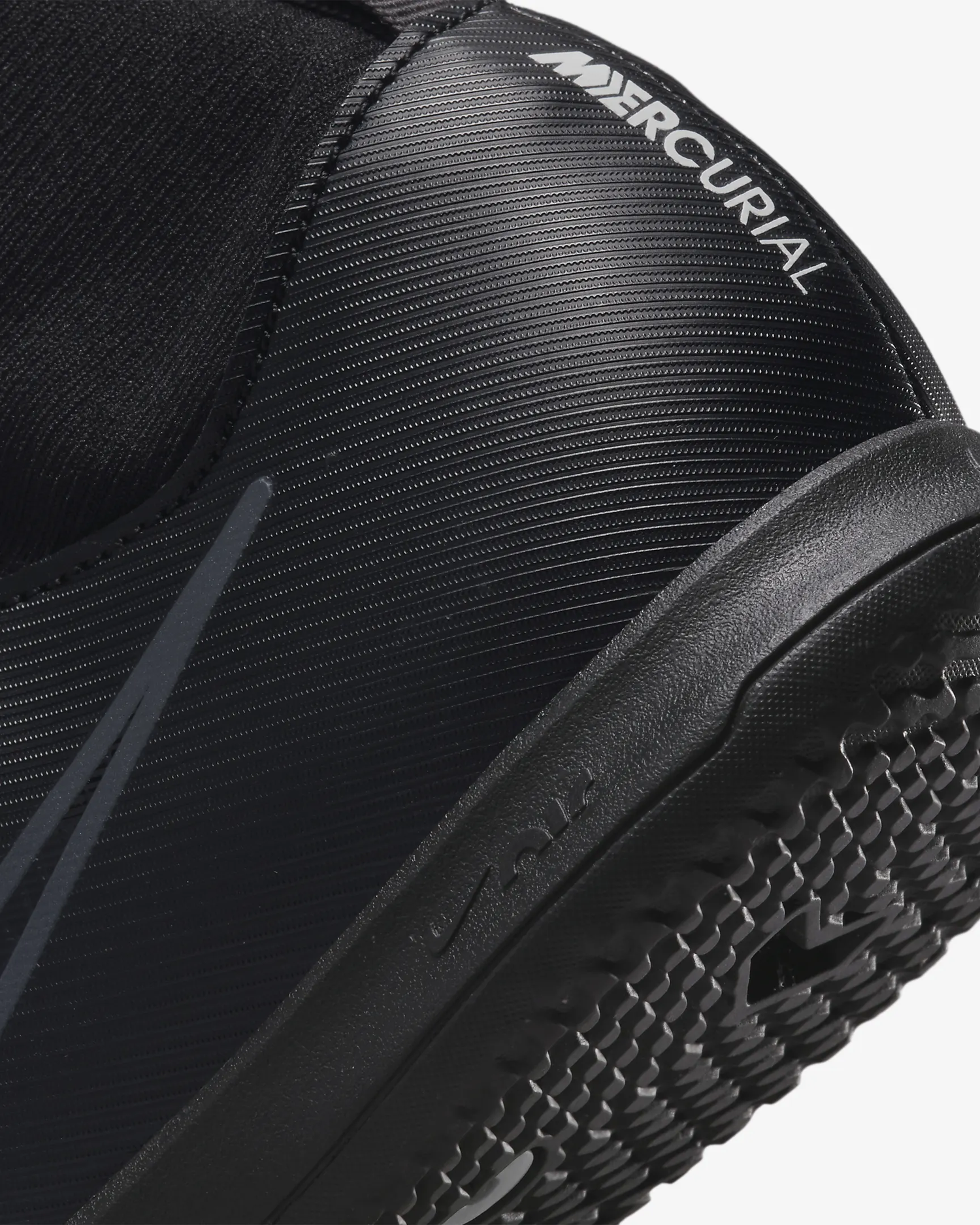 Nike JR Zoom Superfly 9 Academy Indoor - Black-Grey (Detail 2)