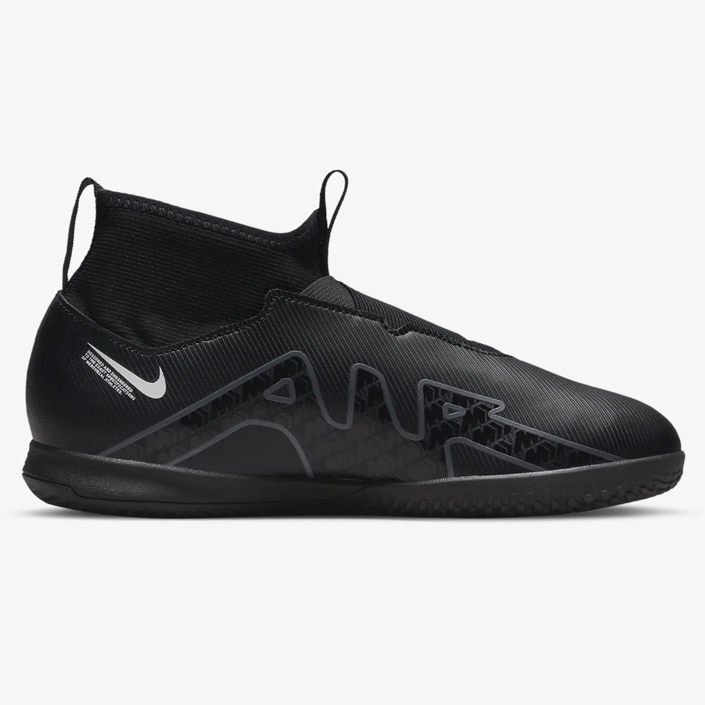 Nike JR Zoom Superfly 9 Academy Indoor - Black-Grey (Side 2)