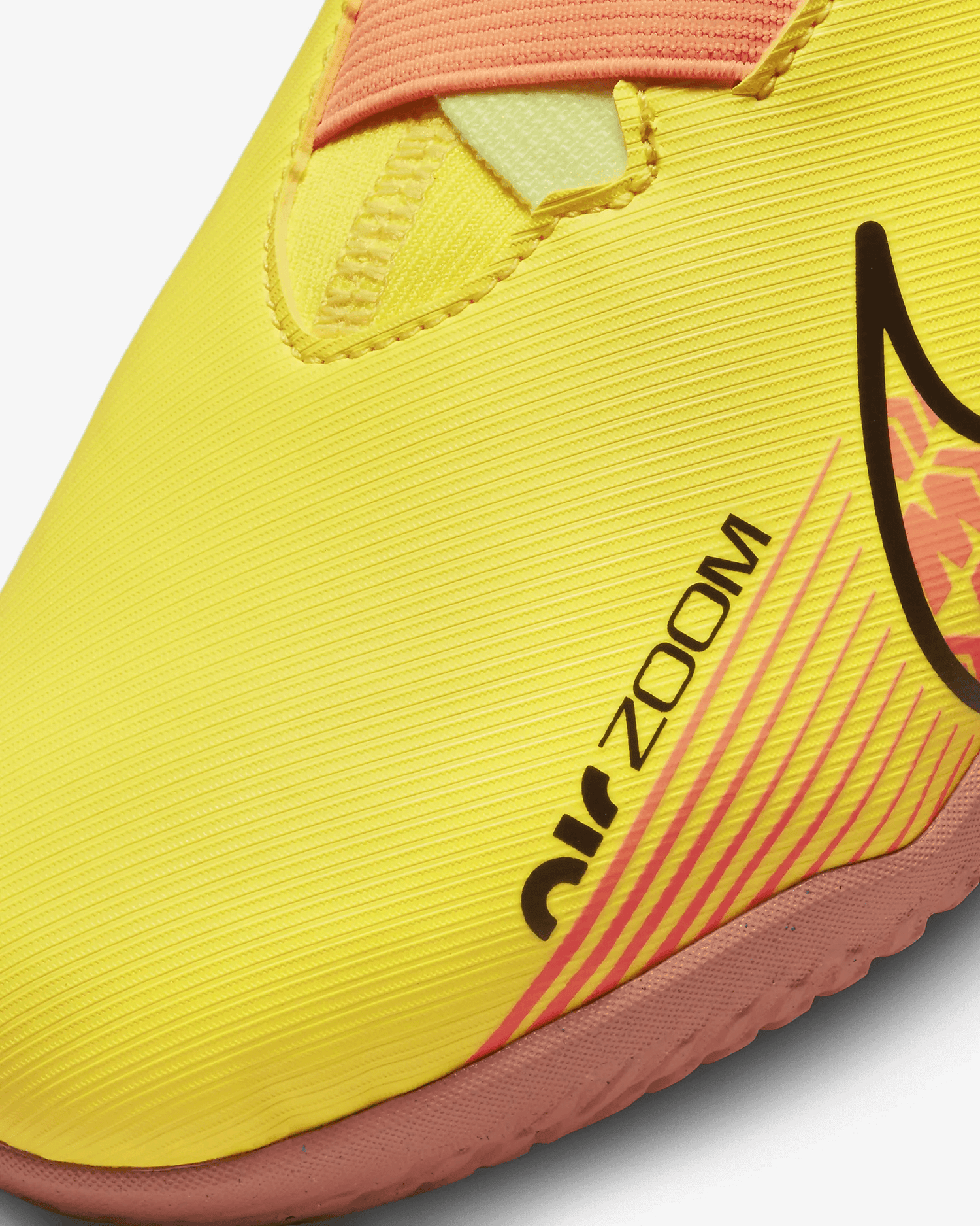 Nike JR Zoom Superfly 9 Academy Indoor Shoes Yellow Strike (Detail 1)
