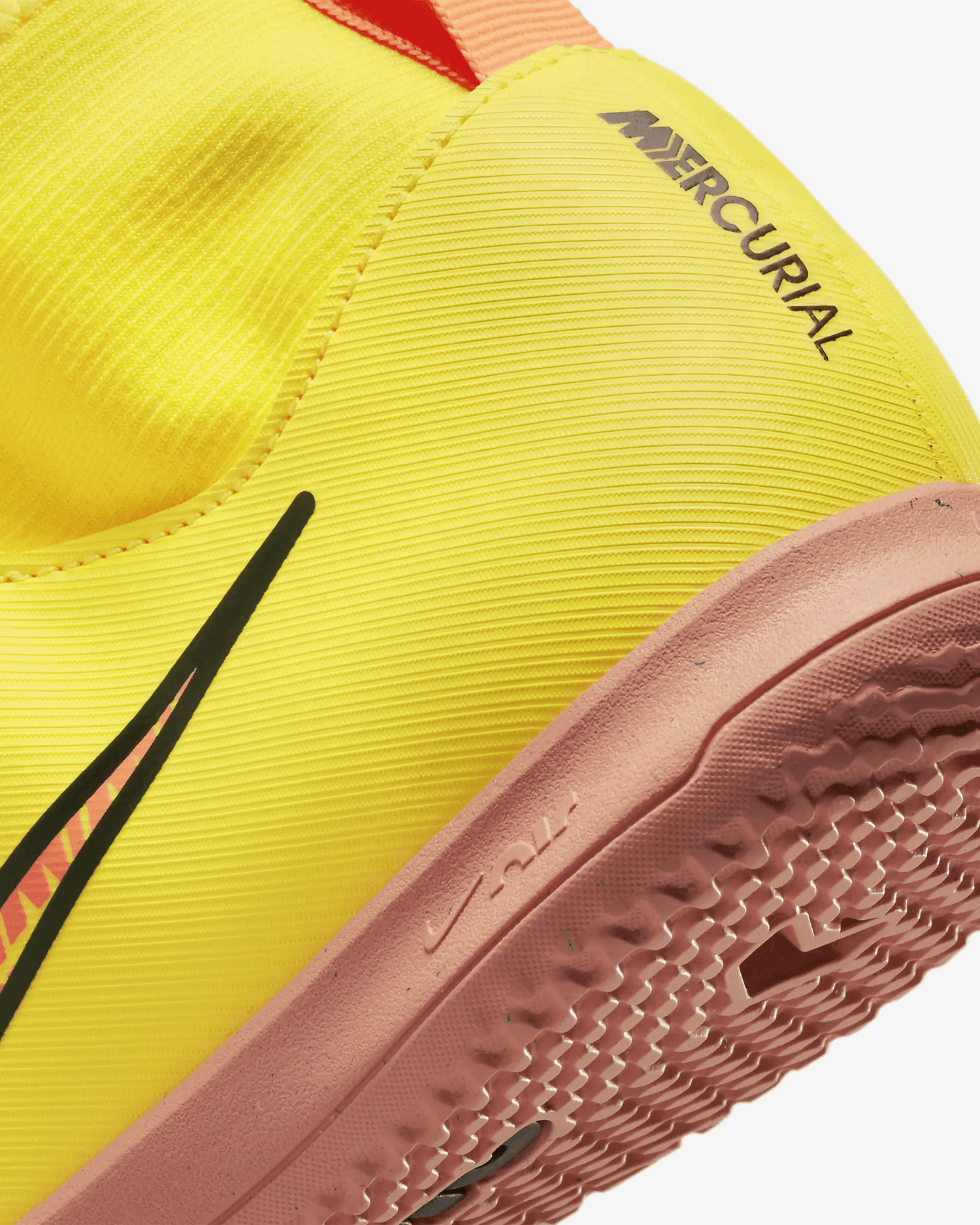 Nike JR Zoom Superfly 9 Academy Indoor Shoes Yellow Strike (Detail 2)