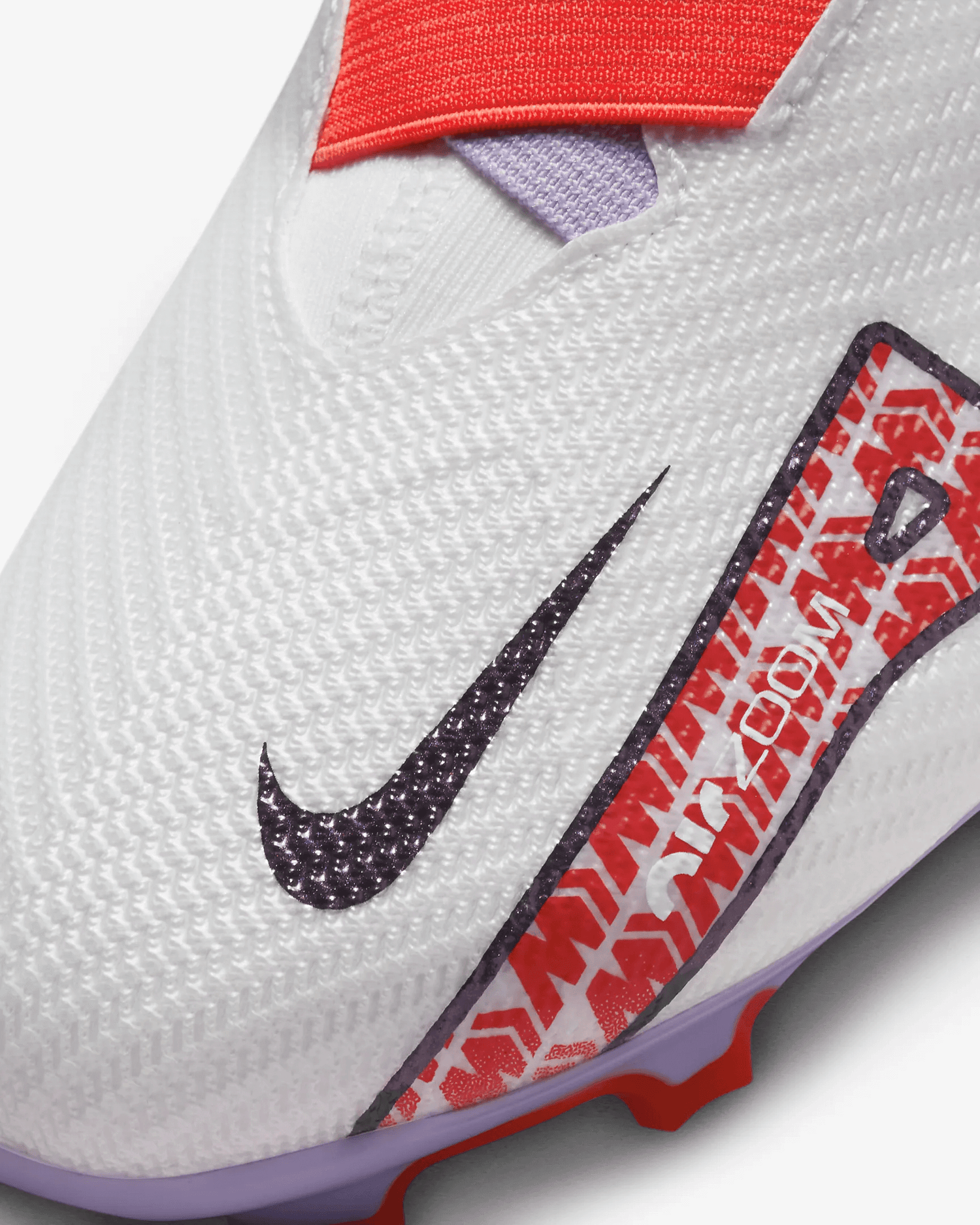 Nike JR Zoom Superfly 9 Pro FG - White-Red-Purple (Detail 2)