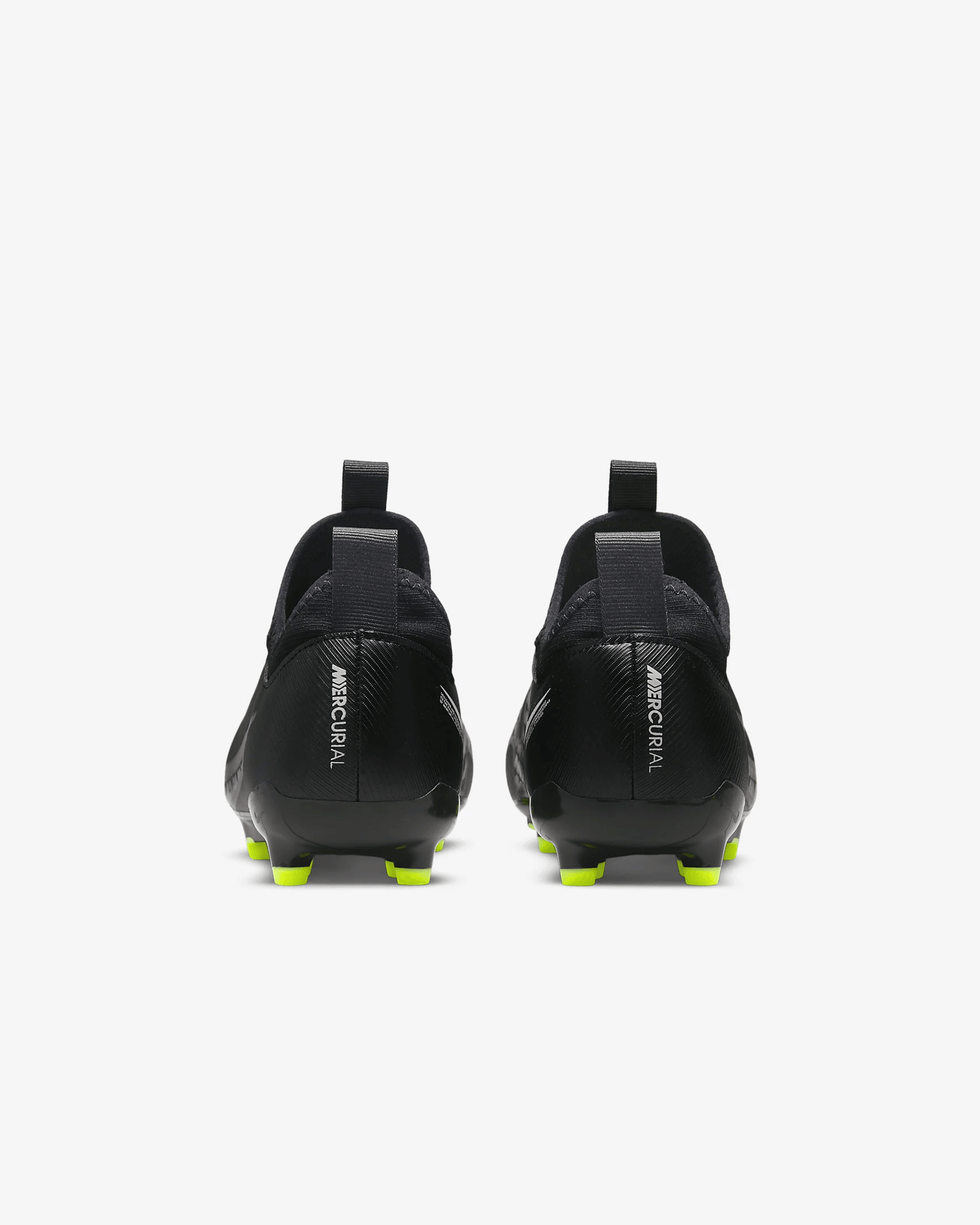 Nike JR Zoom Vapor 15 Academy FG-MG - Black-Smoke Grey (Pair - Back)