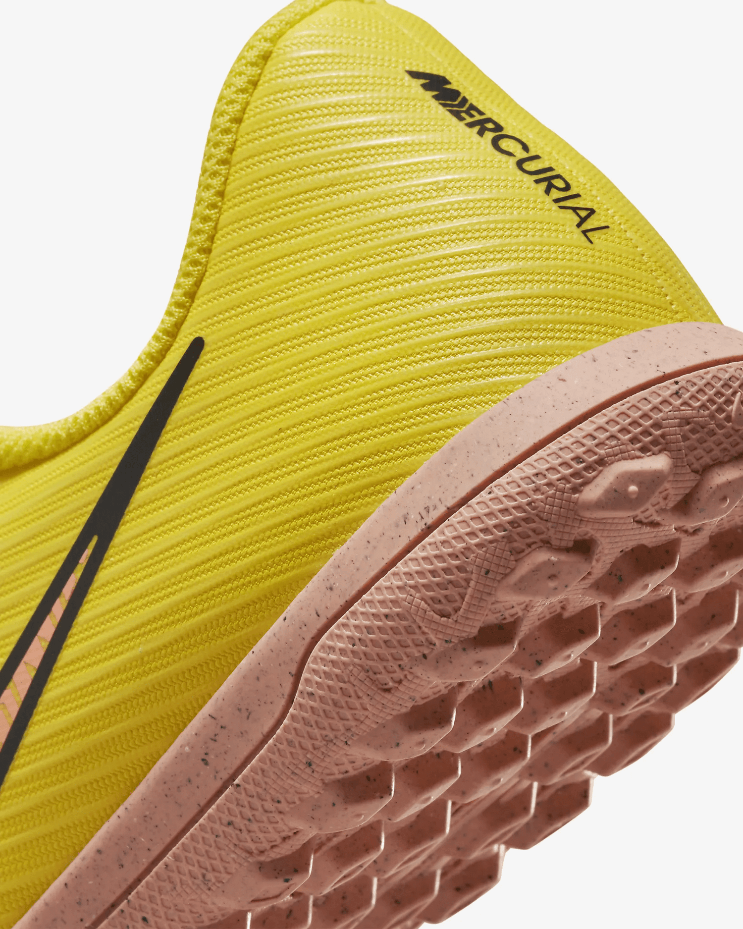 Nike Jr Vapor 15 Club Turf - Yellow Strike-Sunset Glow (Detail 2)