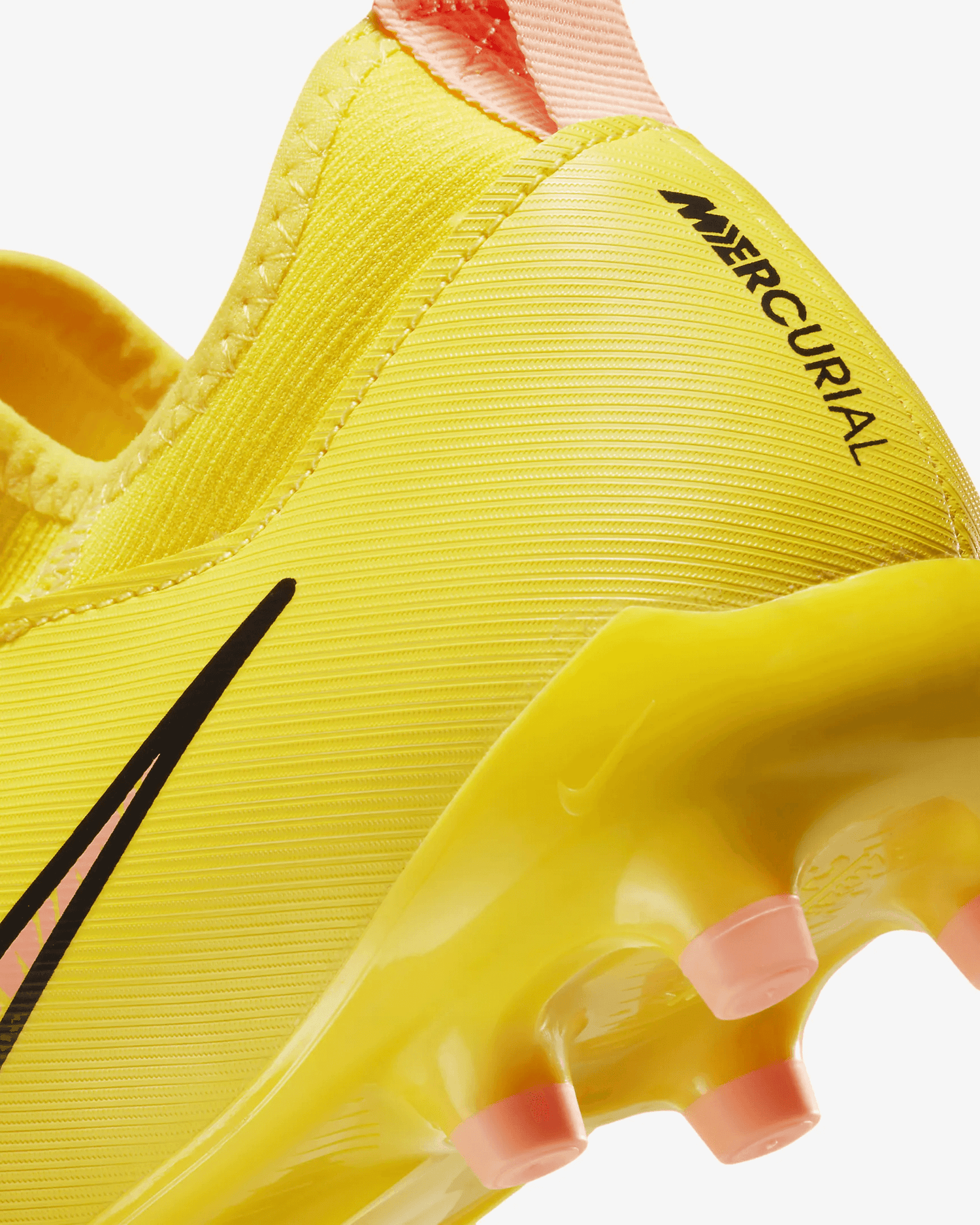Nike Jr Zoom Vapor 15 Academy FG/MG - Yellow Strike-Sunset Glow (Detail 3)