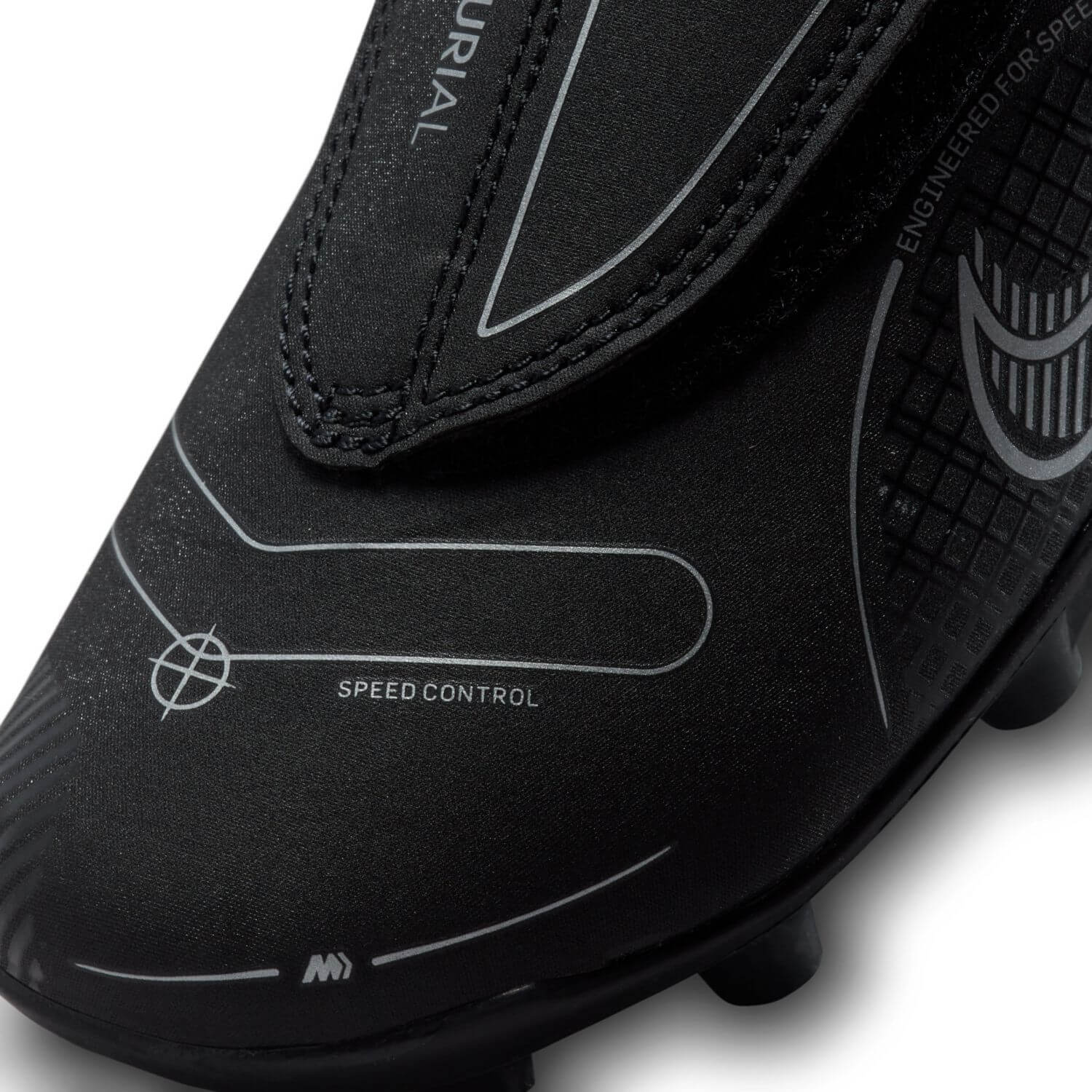 Nike Kids Mercurial Vapor 14 Club FG-MG - Black-Silver (Detail 2)