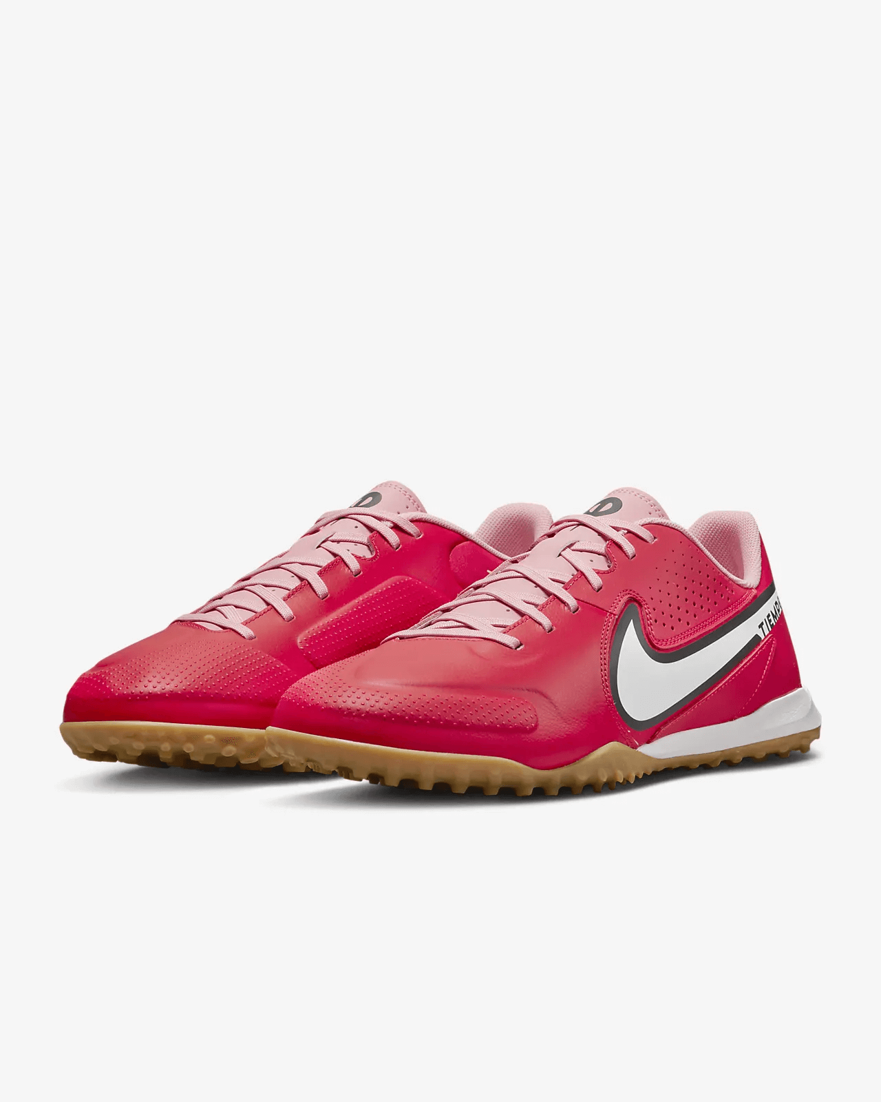 Nike Legend 9 Academy Turf - Red - White (Pair - Lateral)