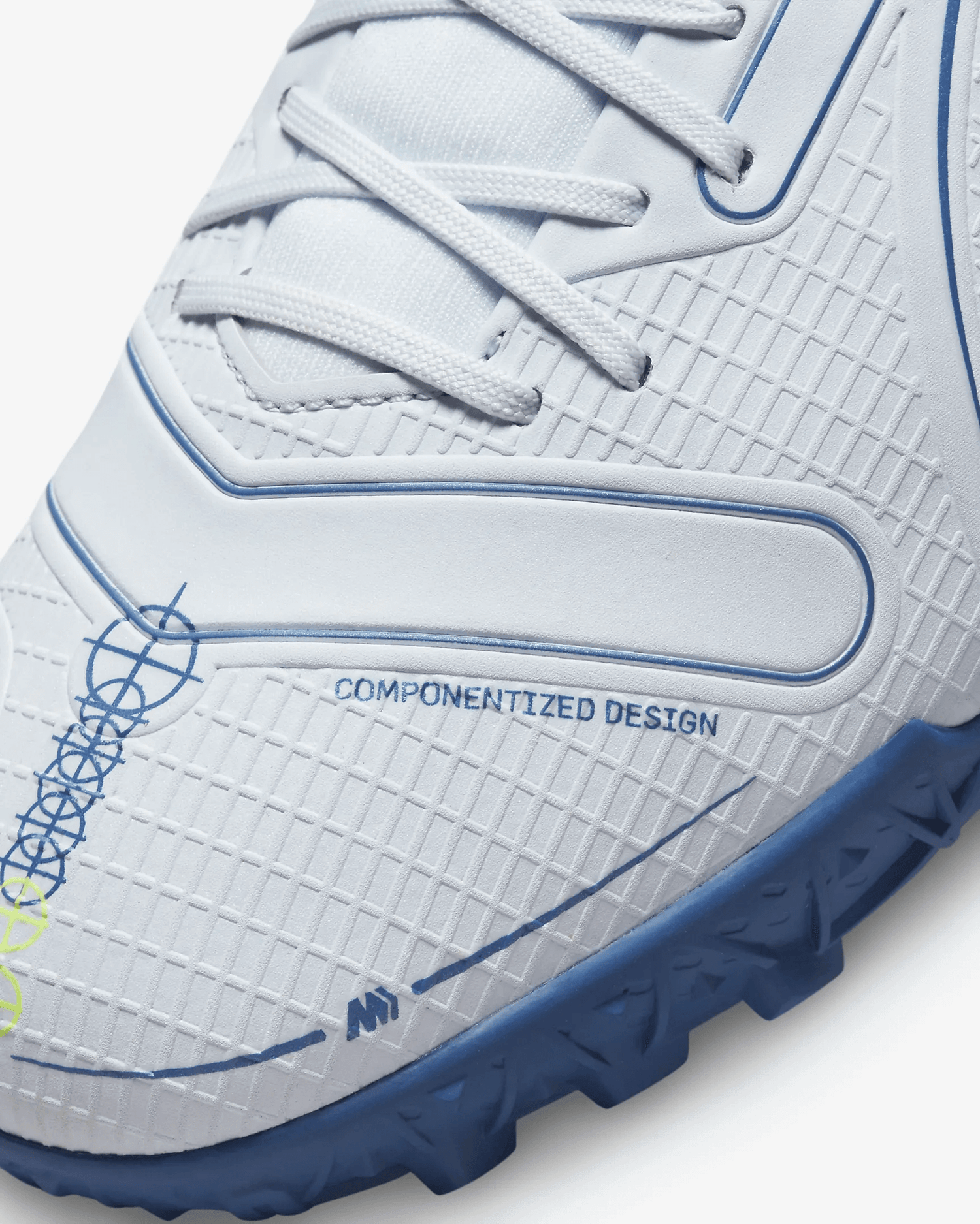 Nike Mercurial Superfly 8 Academy Turf - Grey-Blue (Detail 1)