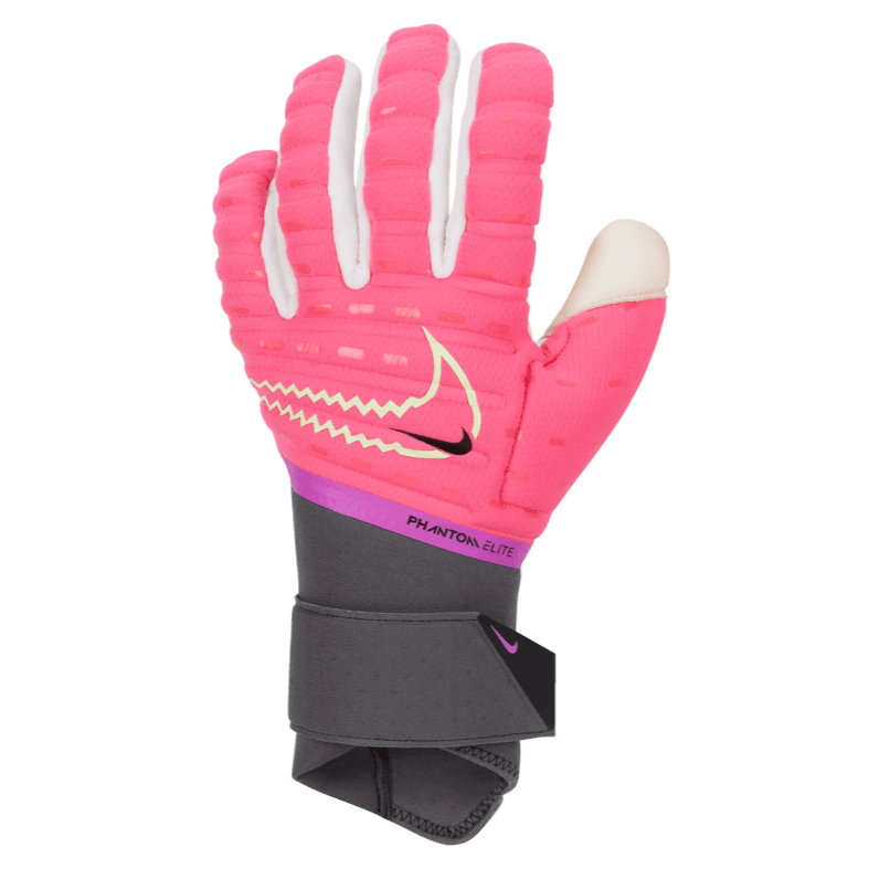 Nike Phantom Elite Goalkeeper Gloves - Hyper Pink-Iron Grey (Single - Outer)
