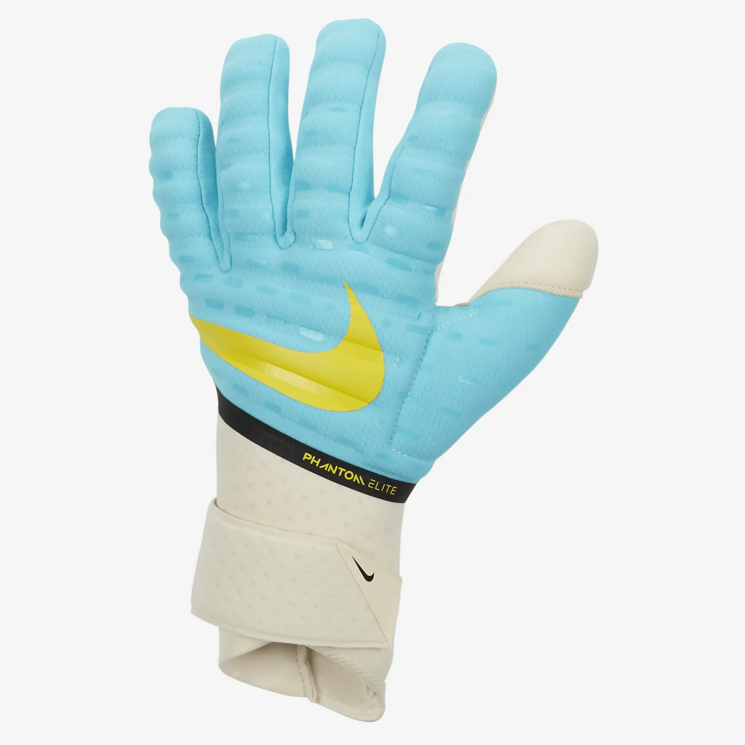 Nike Phantom Elite Goalkeeper Gloves Polarized Blue-Yellow (Single - Outer)