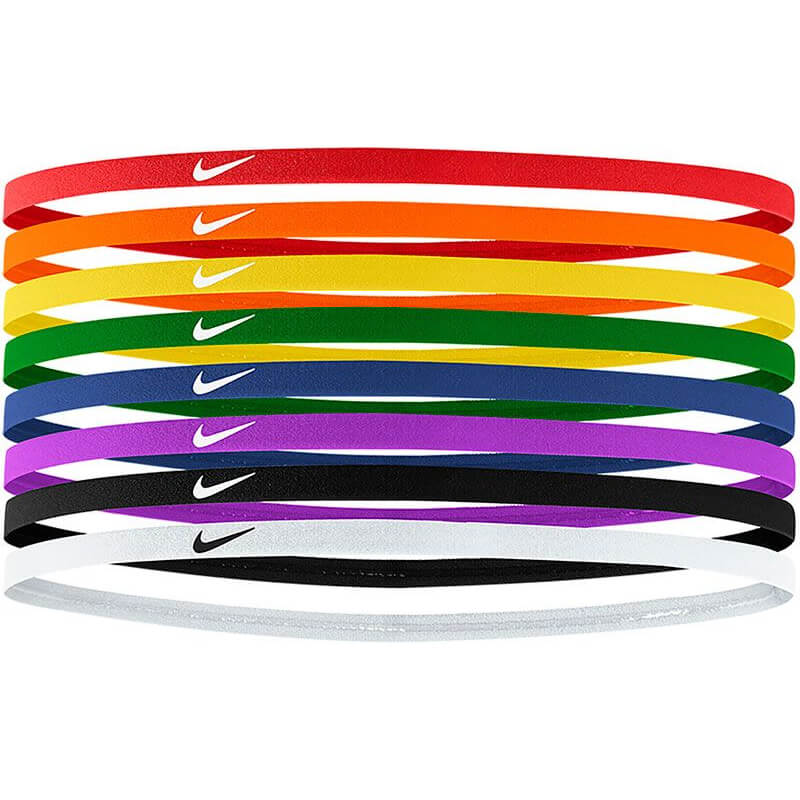 Nike Skinny Headbands 8 Pack - Multicolor