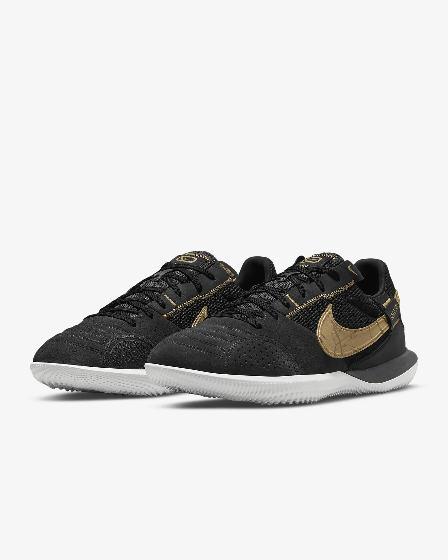 Nike Streetgato Indoor - Dark Grey-Gold (Pair - Diagonal)