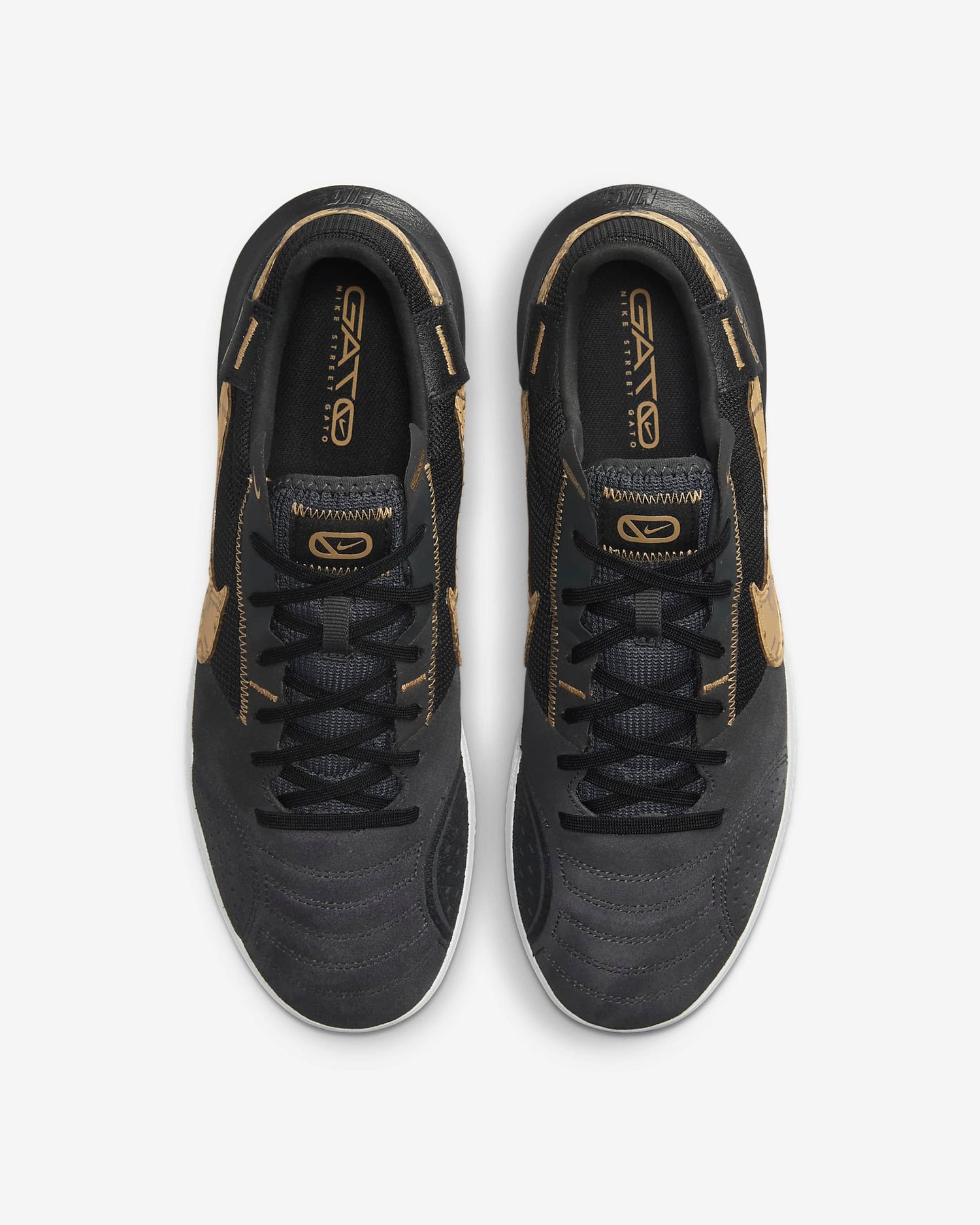 Nike Streetgato Indoor - Dark Grey-Gold (Pair - Top)