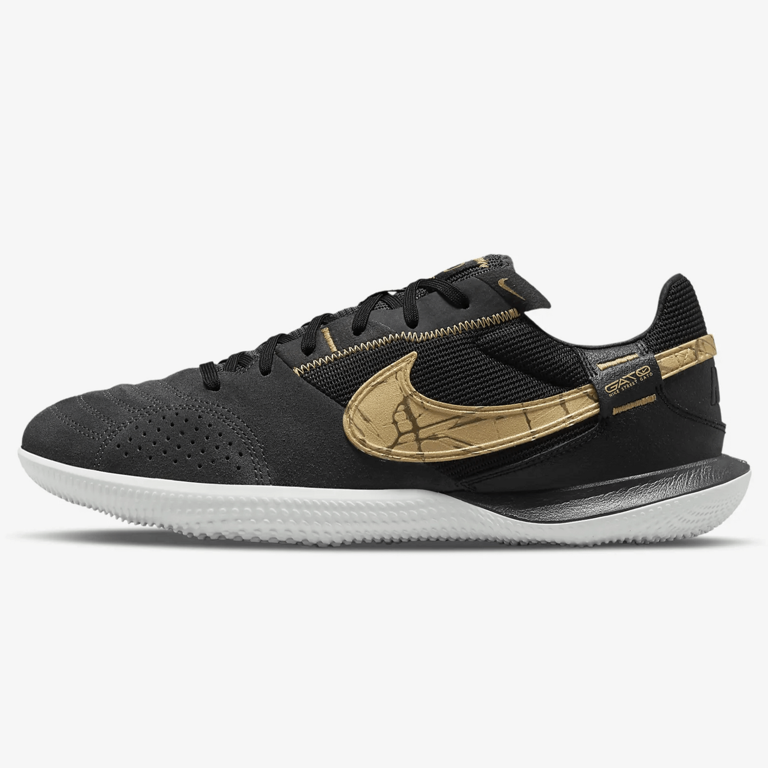 Nike Streetgato Indoor - Dark Grey-Gold (Side 1)