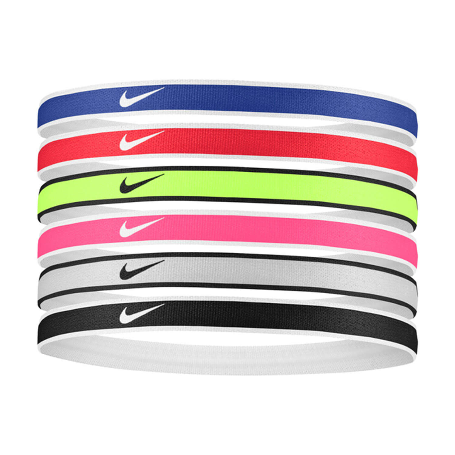 Nike Swoosh Sport Headbands 6 Pack Multi