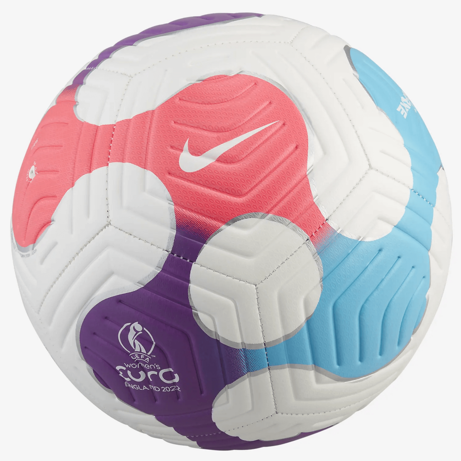 Nike UEFA Women's Euro 2022 Strike Ball - White-Pink-Blue (Back)