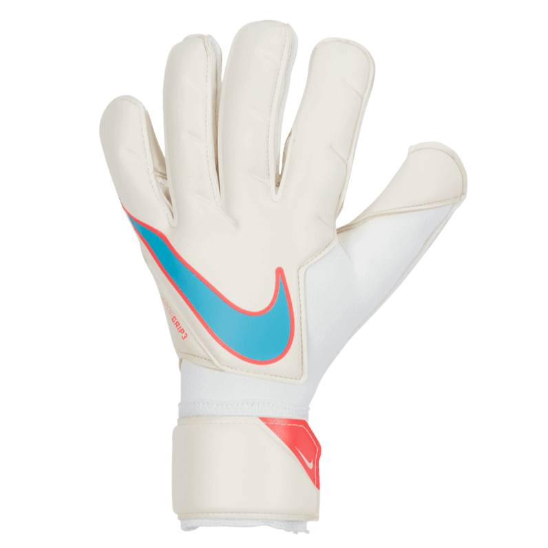 Nike Vapor Grip3 Goalkeeper Gloves - White-Blue-Hot Punch (Single - Outer)