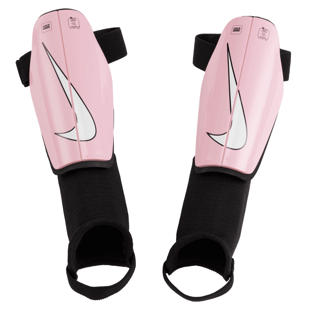 Nike Youth Charge Shinguard - Pink - White (Set)