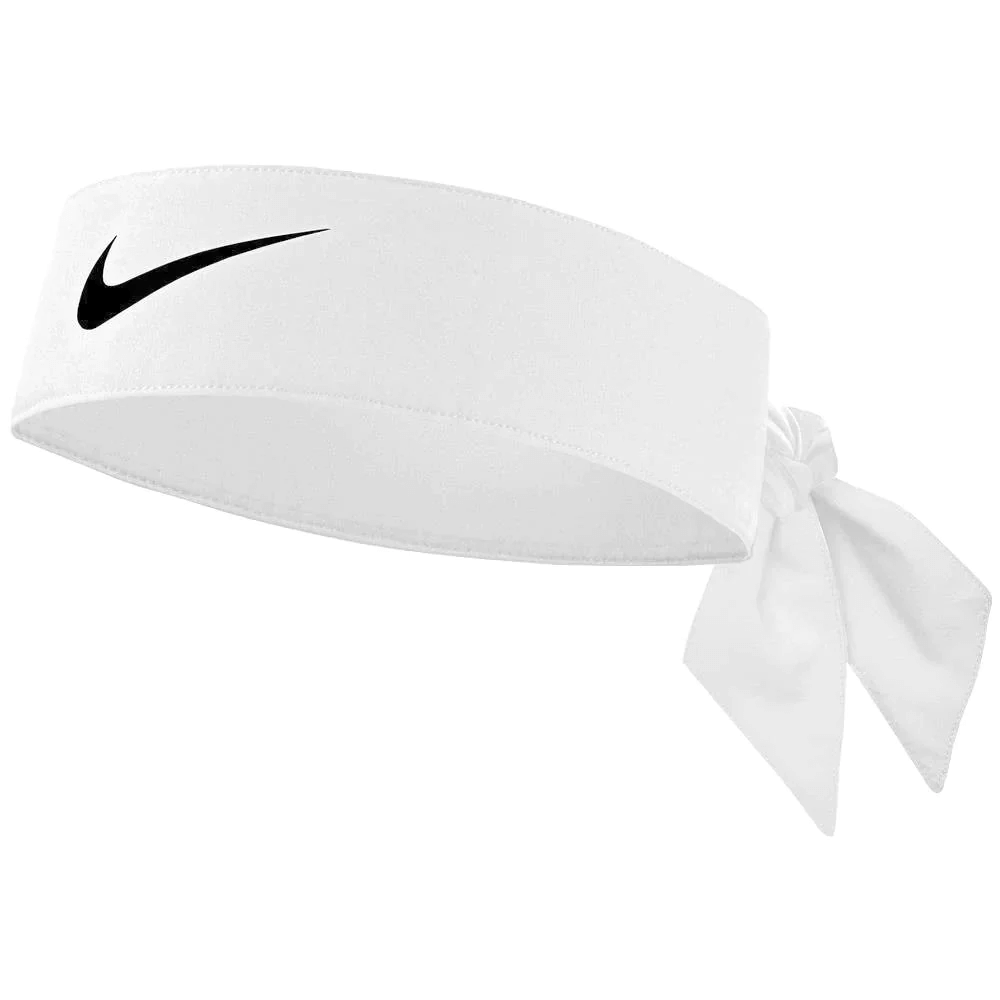 Nike Youth Dri-Fit Head Tie 3.0 White (Lateral)