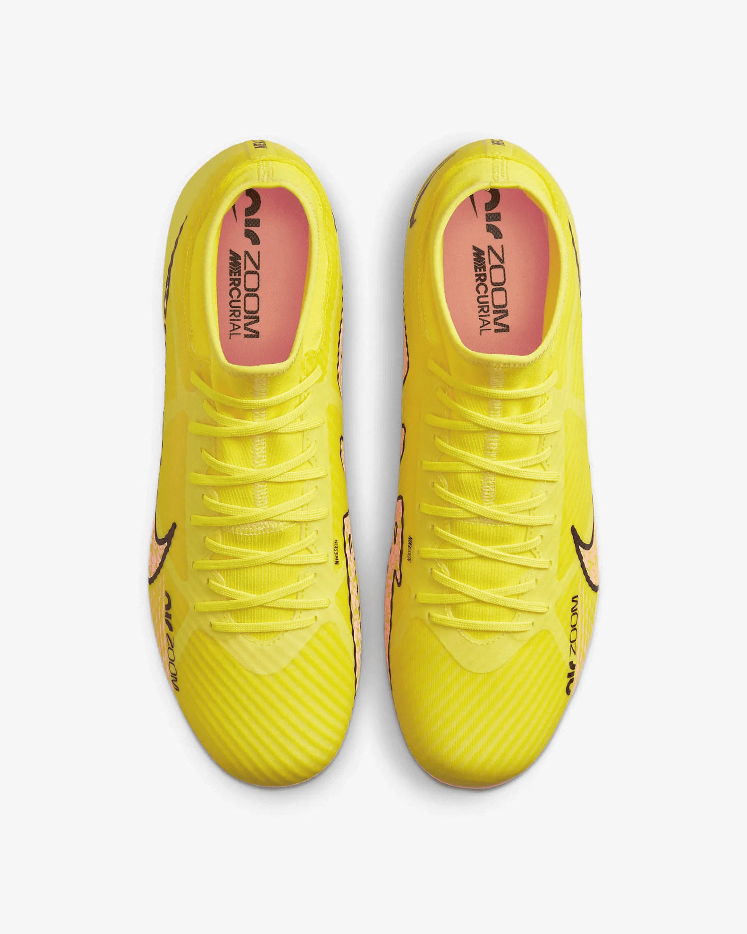 Nike Zoom Superfly 9 Academy FG-MG - Yellow Strike-Sunset Glow (Pair - Top)