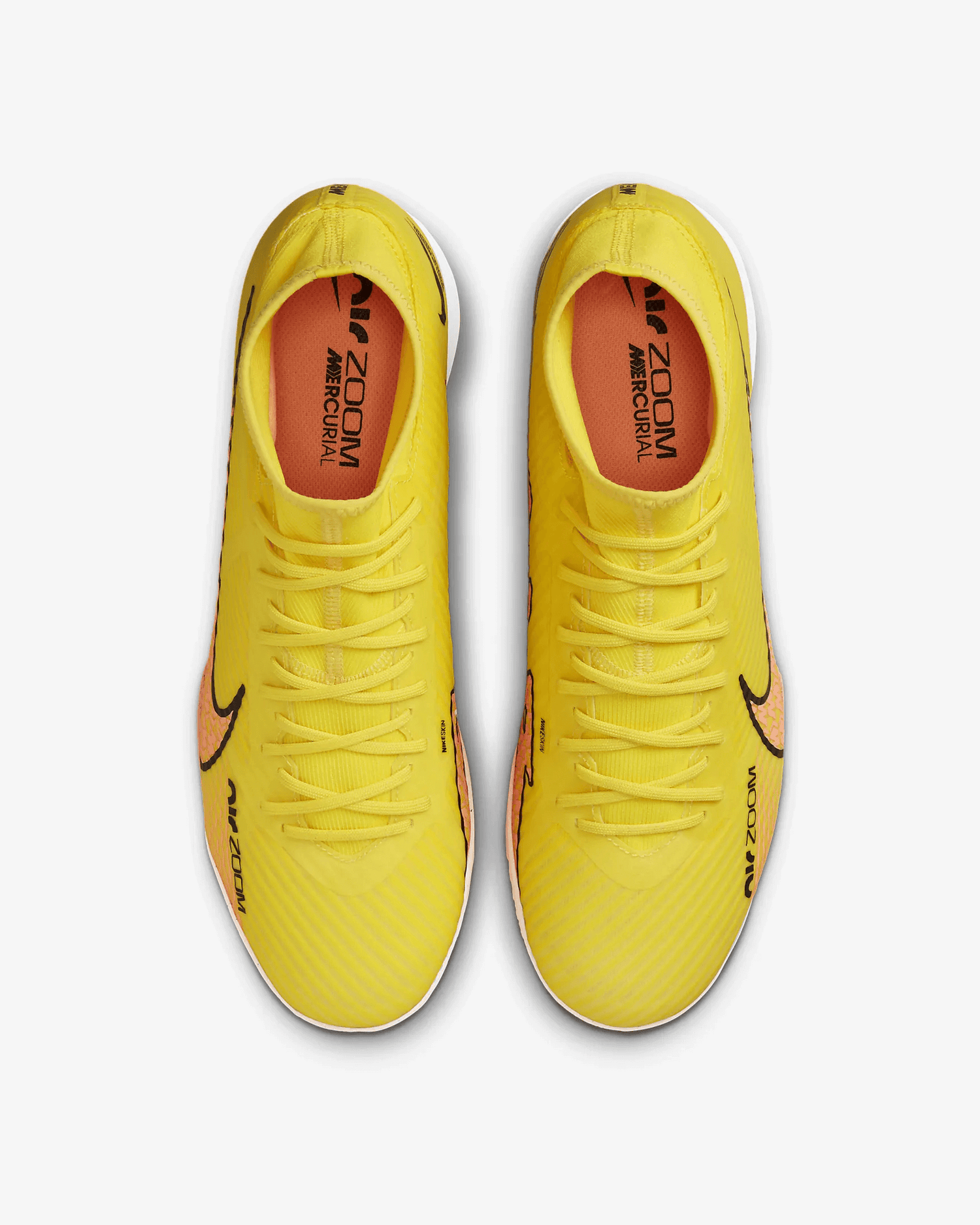 Nike Zoom Superfly 9 Academy IC Yellow-Sunset Glow (Pair - Top)