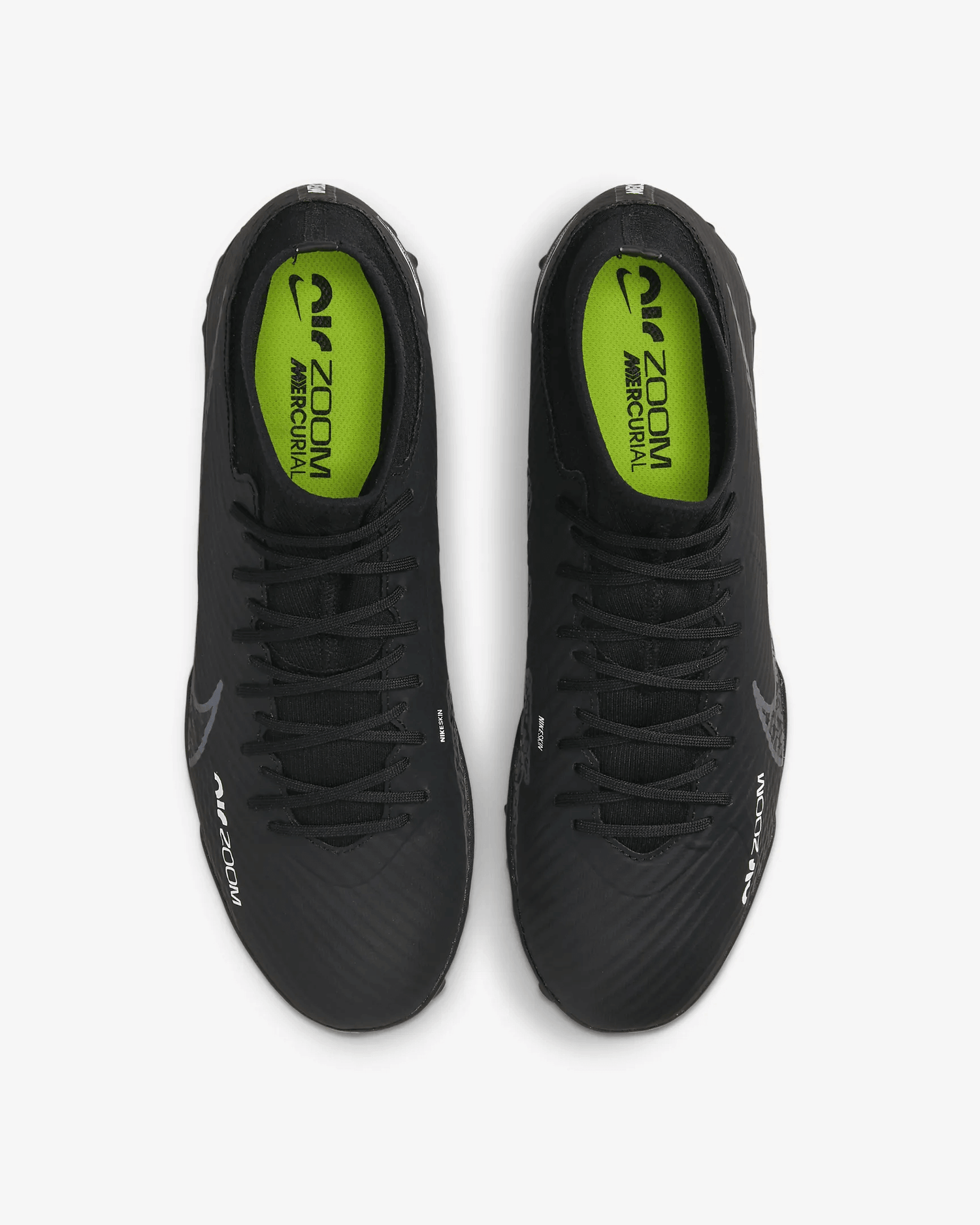 Nike Zoom Superfly 9 Academy Turf - Black-Smoke Grey (Pair - Top)