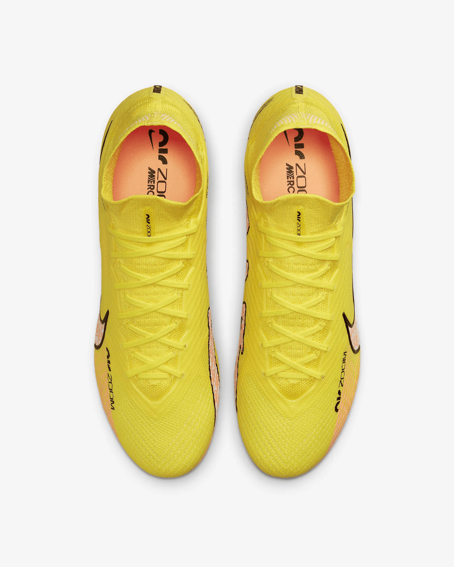 Nike Zoom Superfly 9 Elite FG - Yellow Strike-Sunset Glow (Pair - Top)
