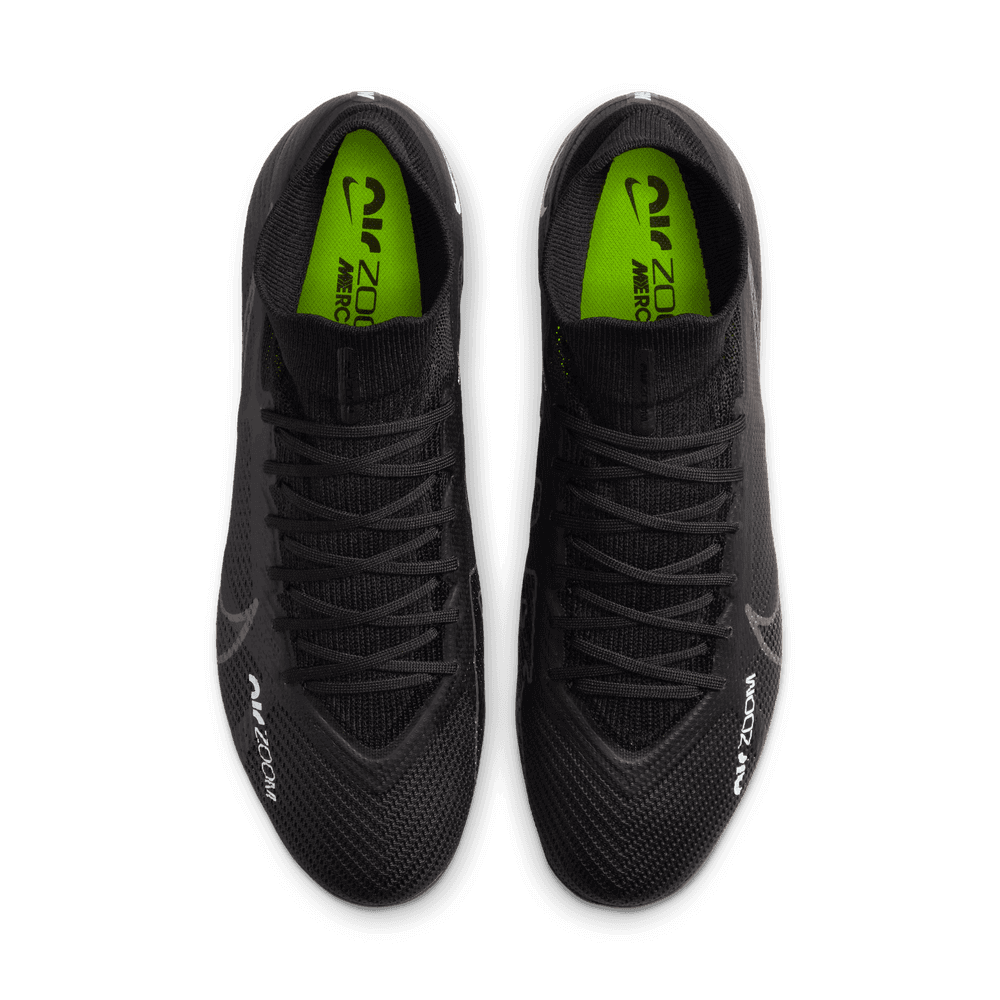 Nike Zoom Superfly 9 Pro FG - Black-Smoke Grey (Pair - Top)