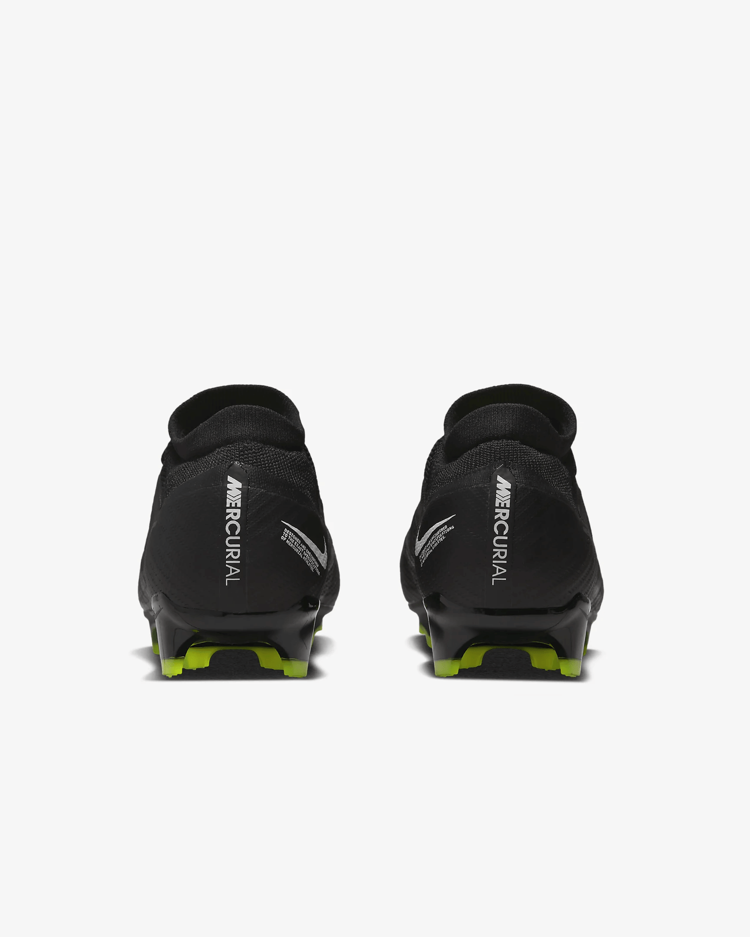 Nike Zoom Vapor 15 Pro FG - Black-Smoke Grey (Pair - Back)