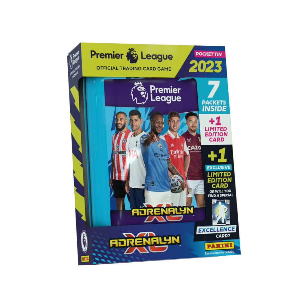 Panini 2022-23 Premier League Adrenalyn XL Cards POCKET TIN (Blue)