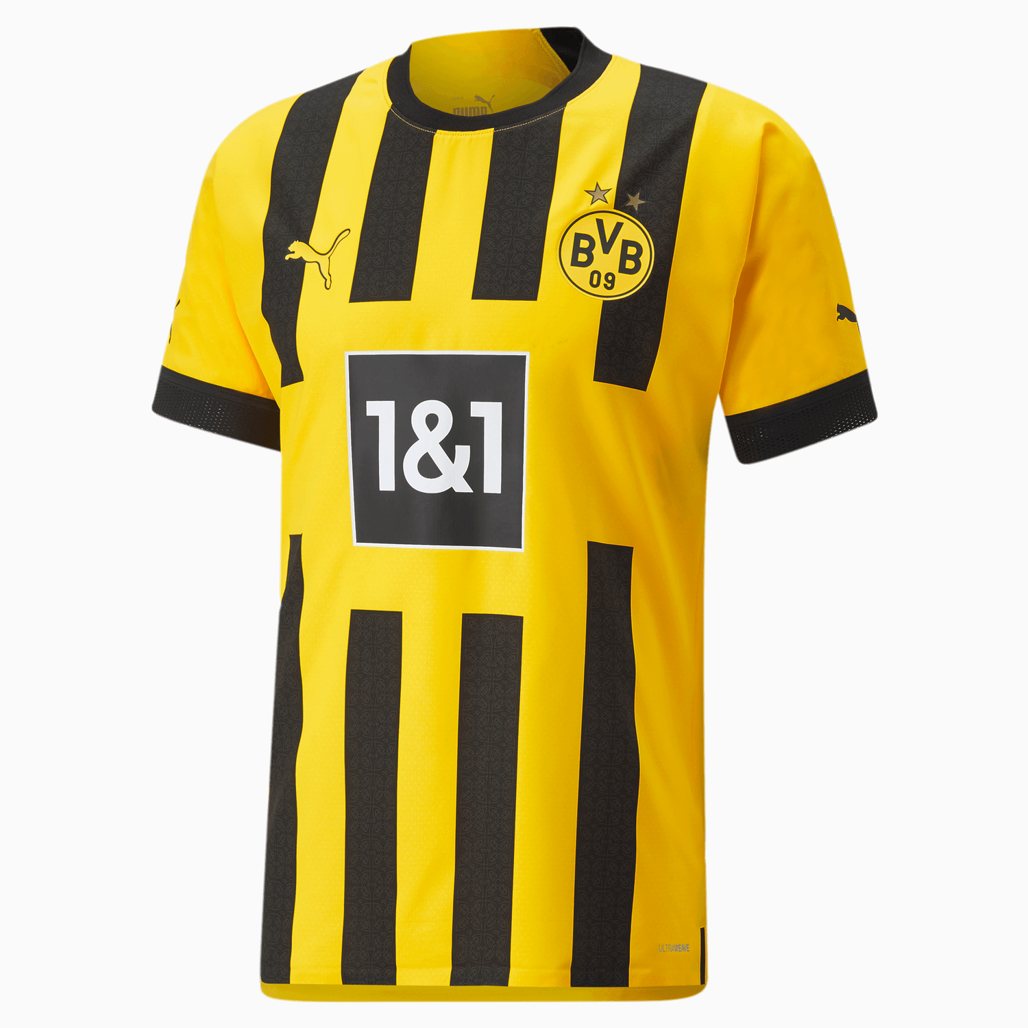 Puma 2022-23 Borussia Dortmund Authentic Home Jersey - Cyber Yellow-Black