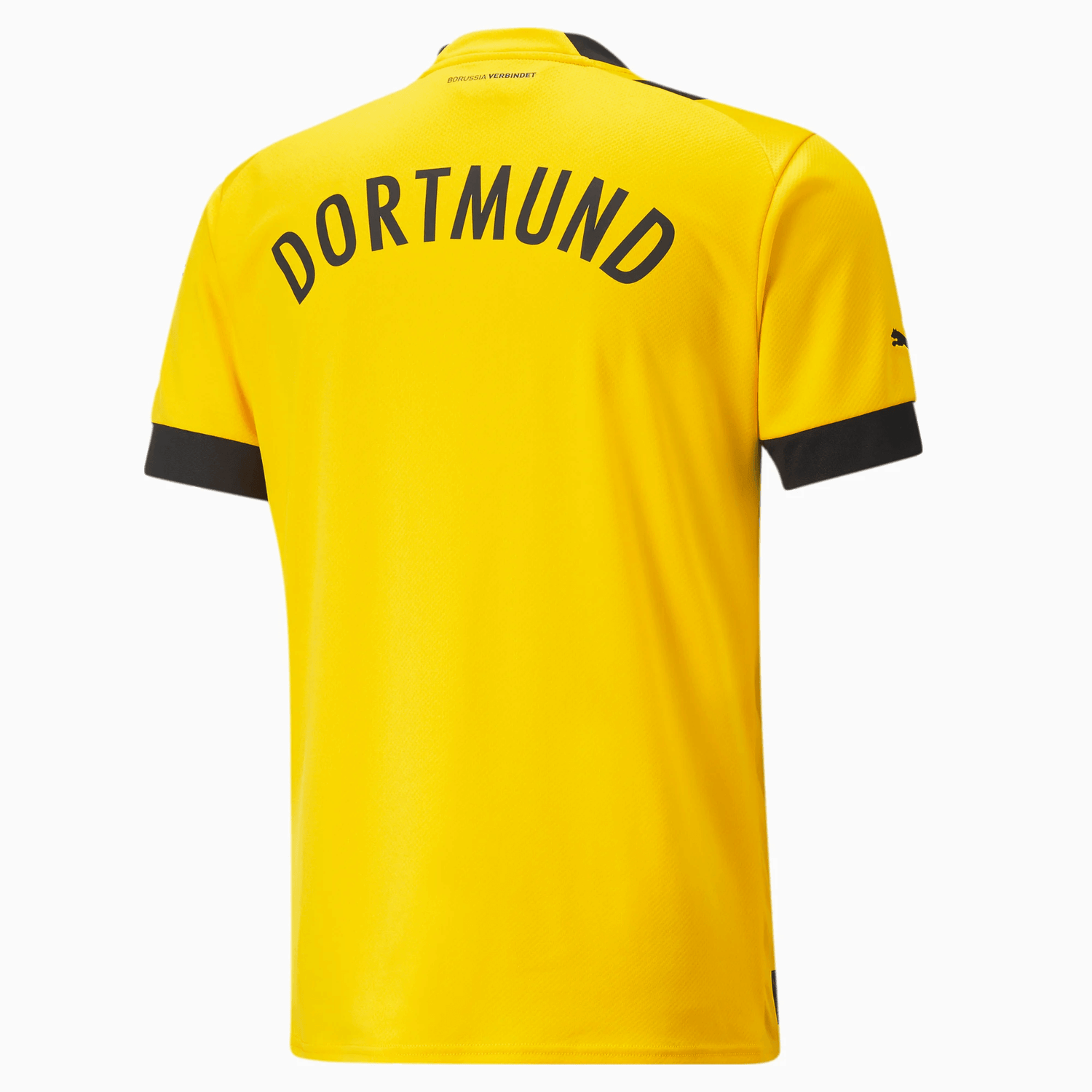 Puma 2022-23 Borussia Dortmund Home Jersey - Yellow-Black (Back)