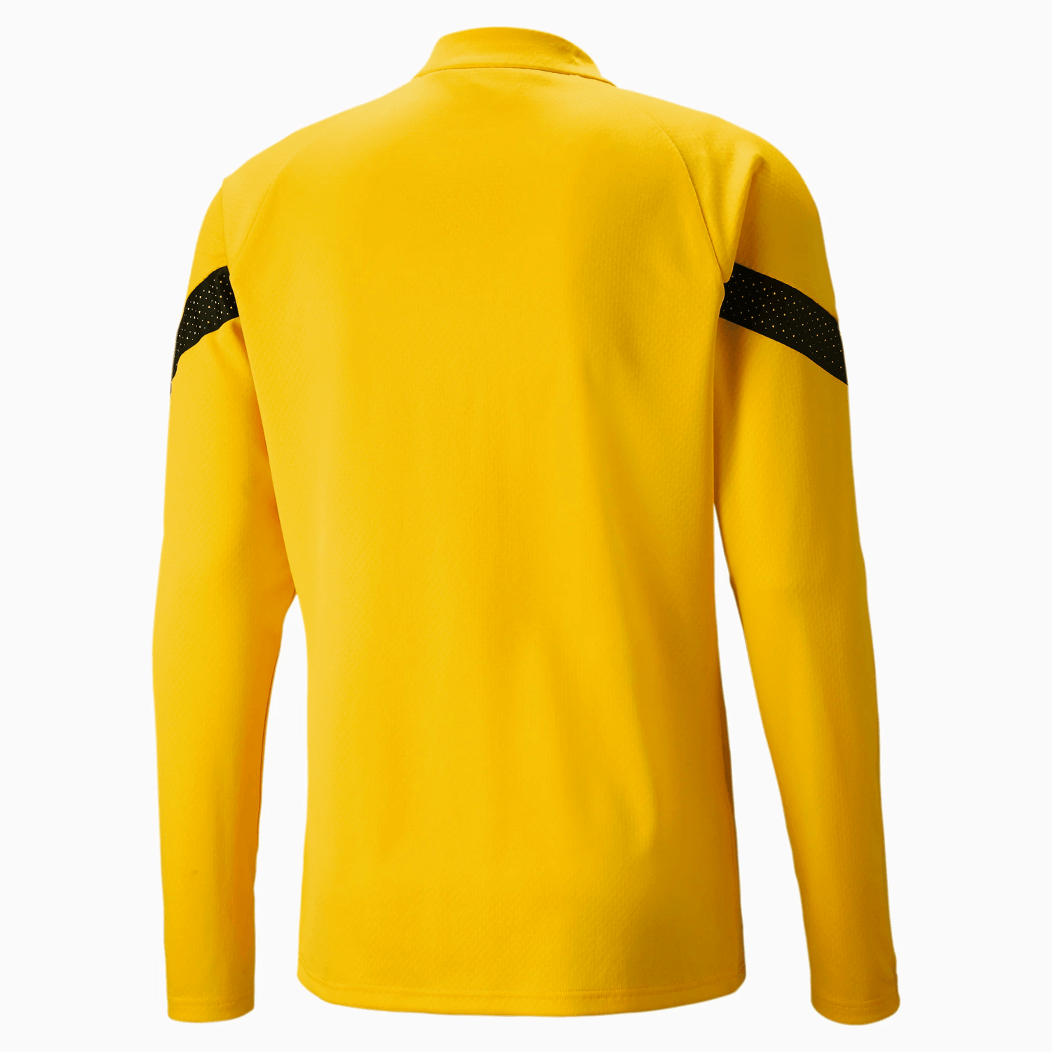 Puma 2022-23 Borussia Dortmund Quarter Zip Top - Cyber Yellow (Back)