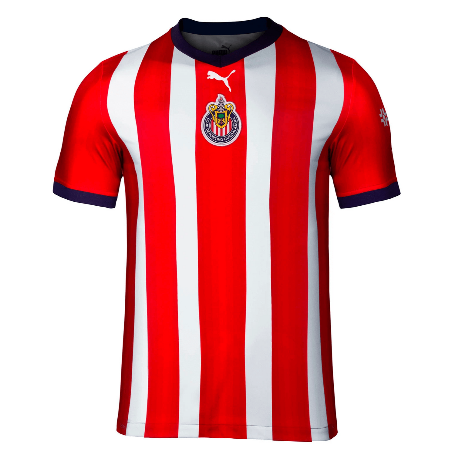 Puma 2022-23 Chivas Home Youth Jersey Red-White (Front)