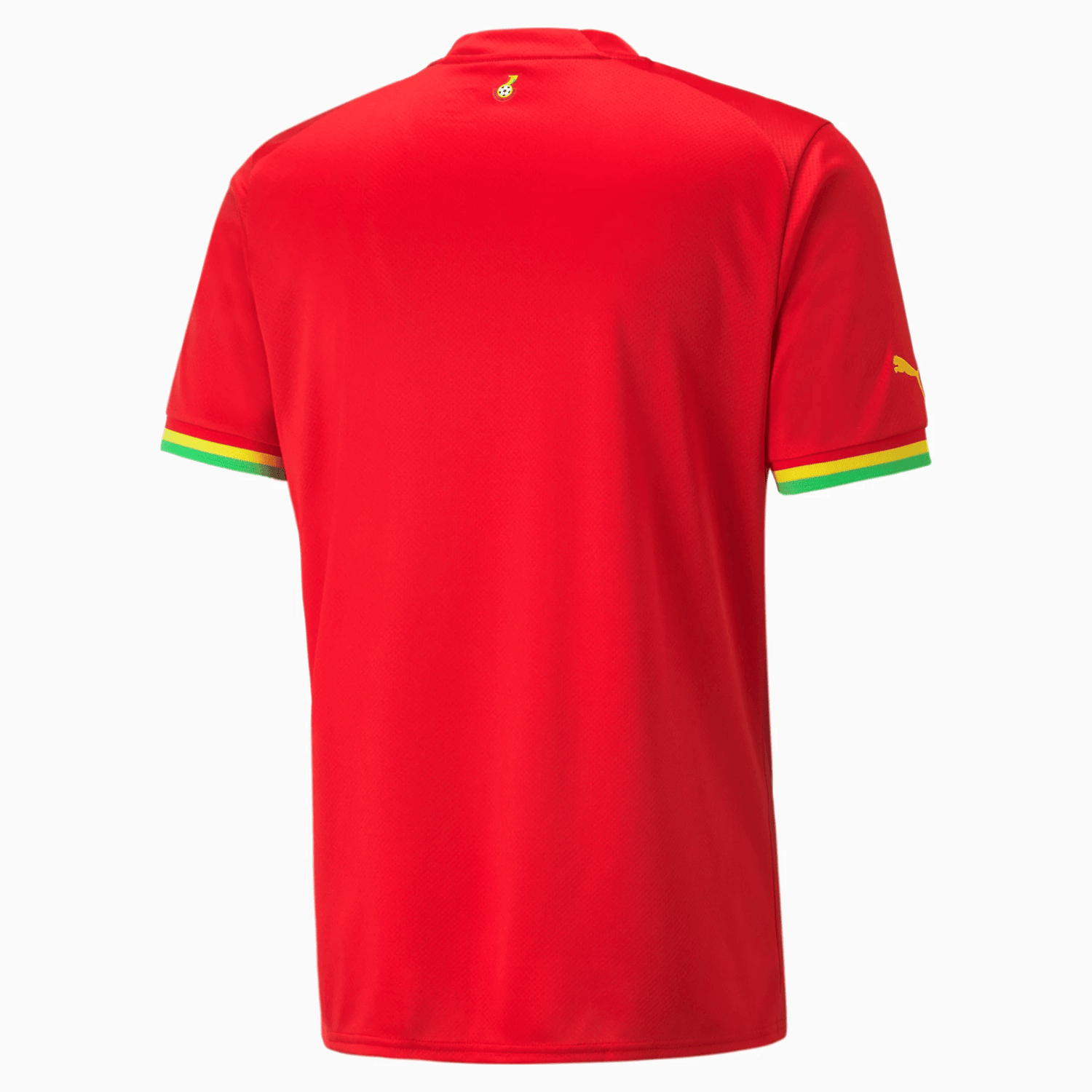 Puma 2022-23 Ghana Away Jersey Red-Yellow (Back)