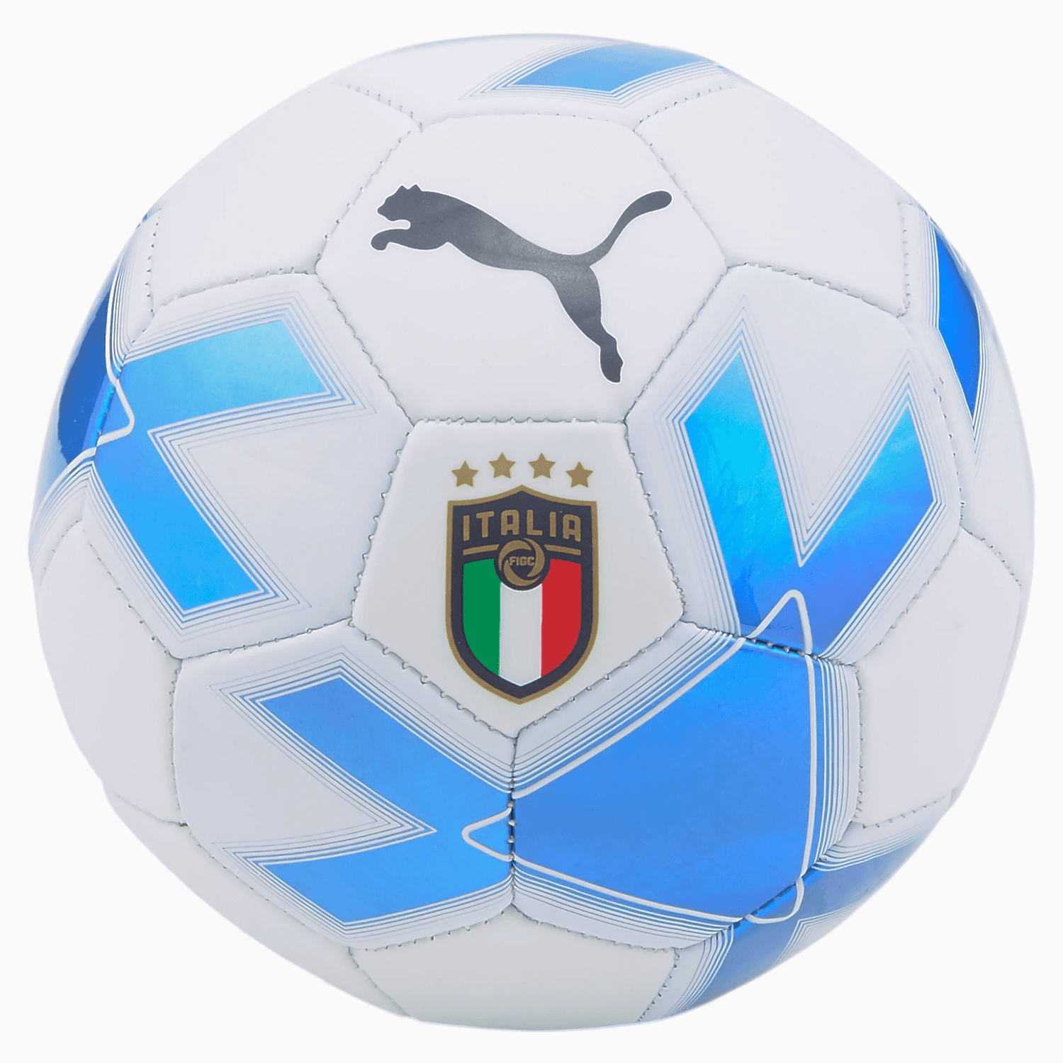 Puma 2022-23 Italy Cage Mini Ball - Puma White-Ignite Blue (Front)