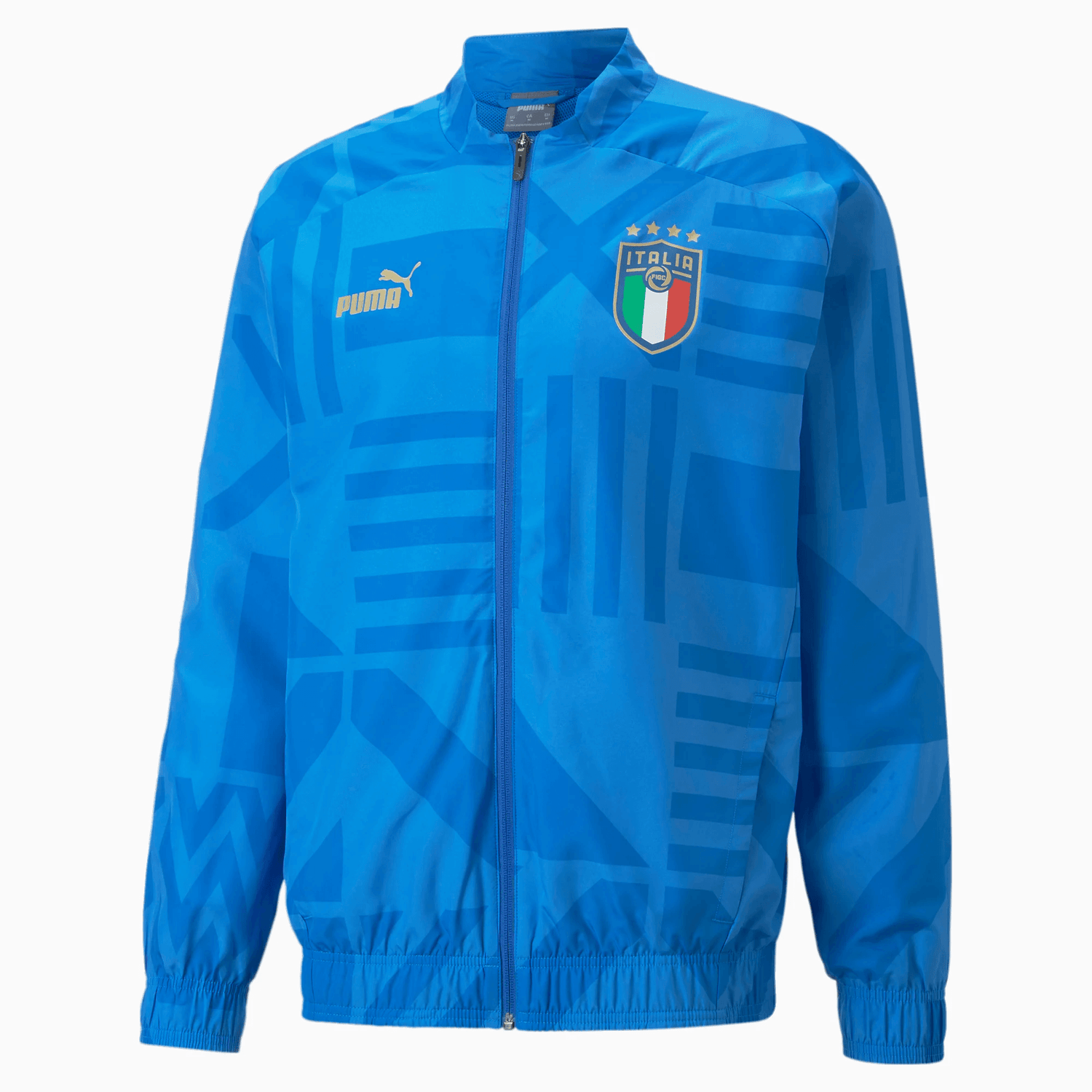 Puma 2022-23 Italy Prematch Jacket Blue (Front)