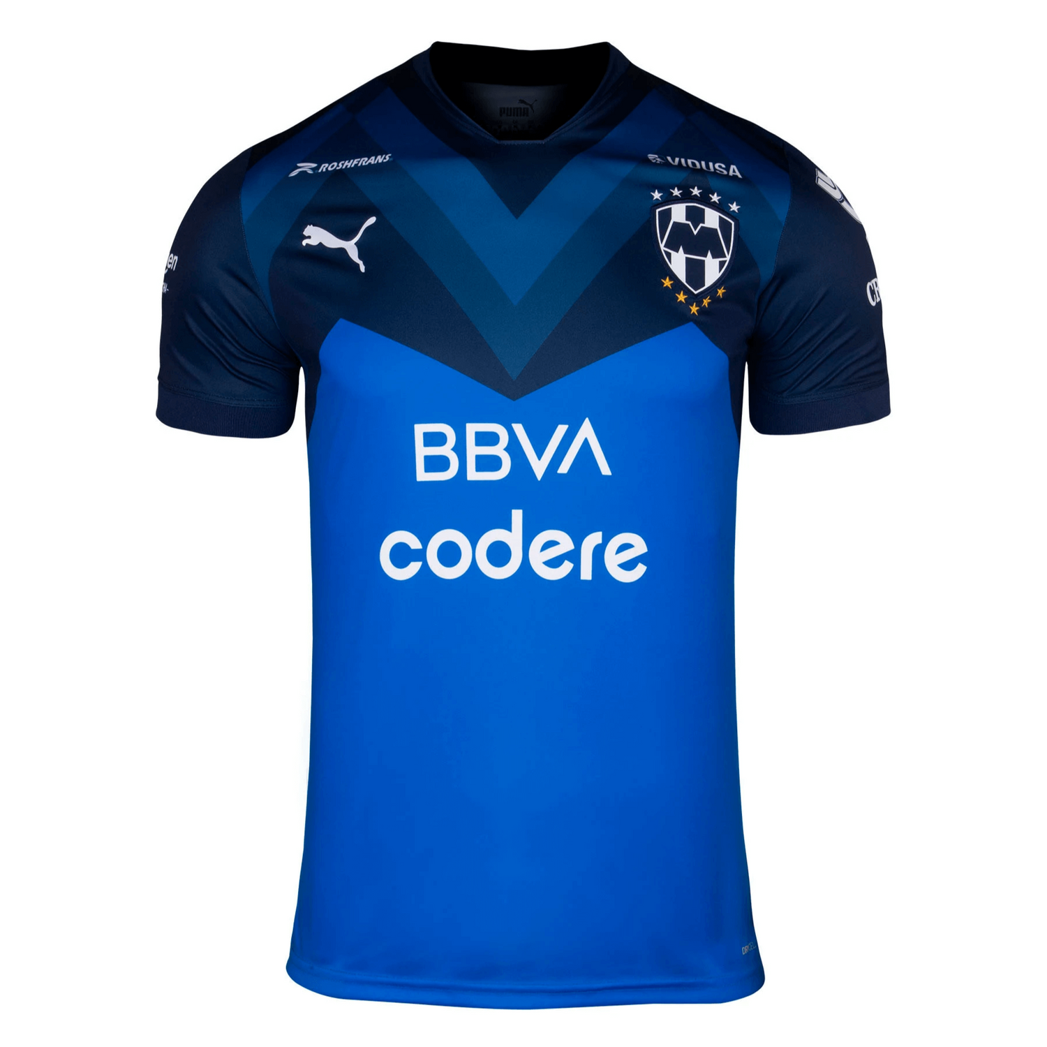 Puma 2022-23 Monterrey Away Jersey - Blue-Black ( Front)