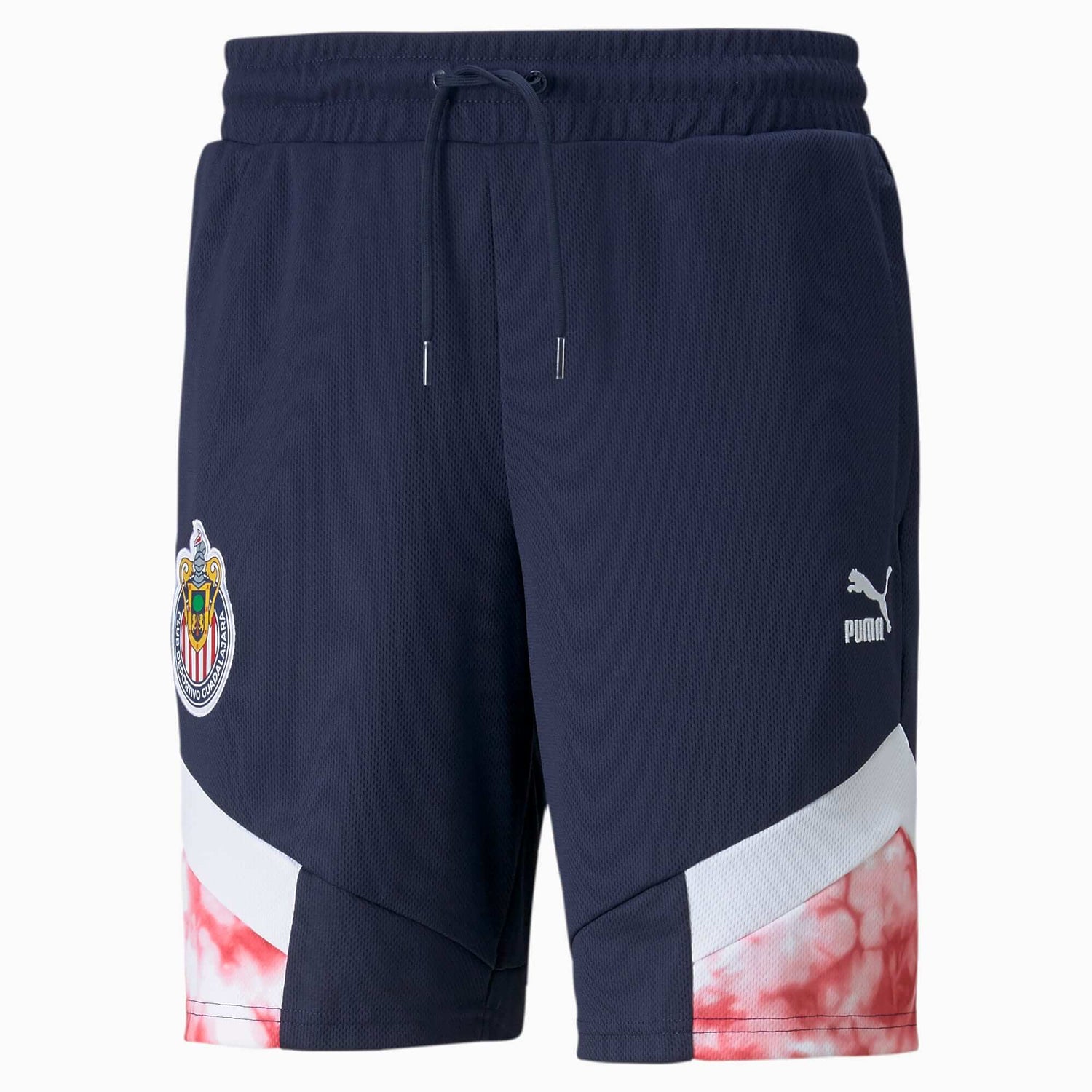 Puma 2022 Chivas Iconic Mesh Shorts - Navy-White-Red (Front)
