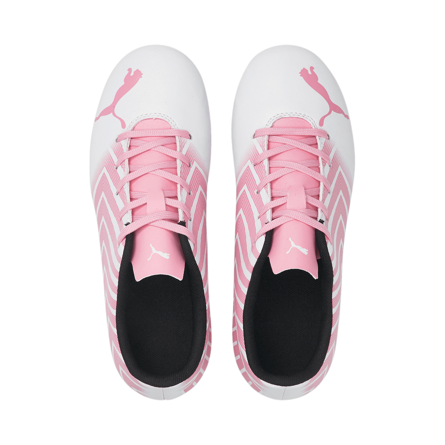 Puma Kids Tacto II FG-AG - White-Pink (Pair - Top)