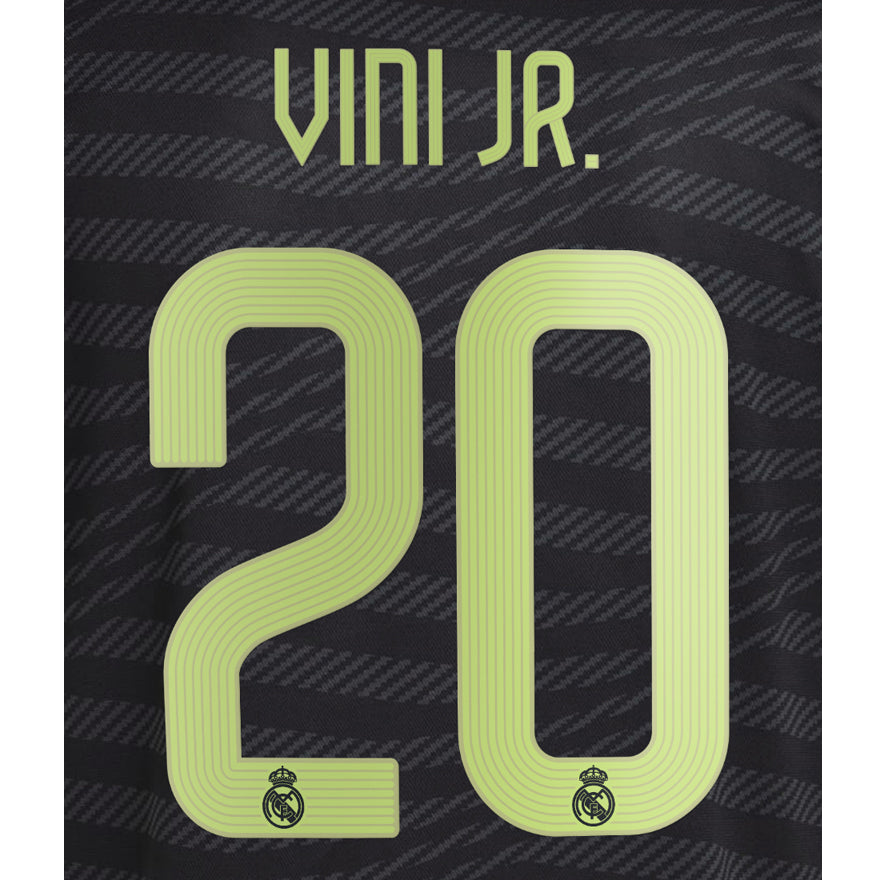 Real Madrid 2022/23 Third Vini Jr. #20 Jersey Name Set